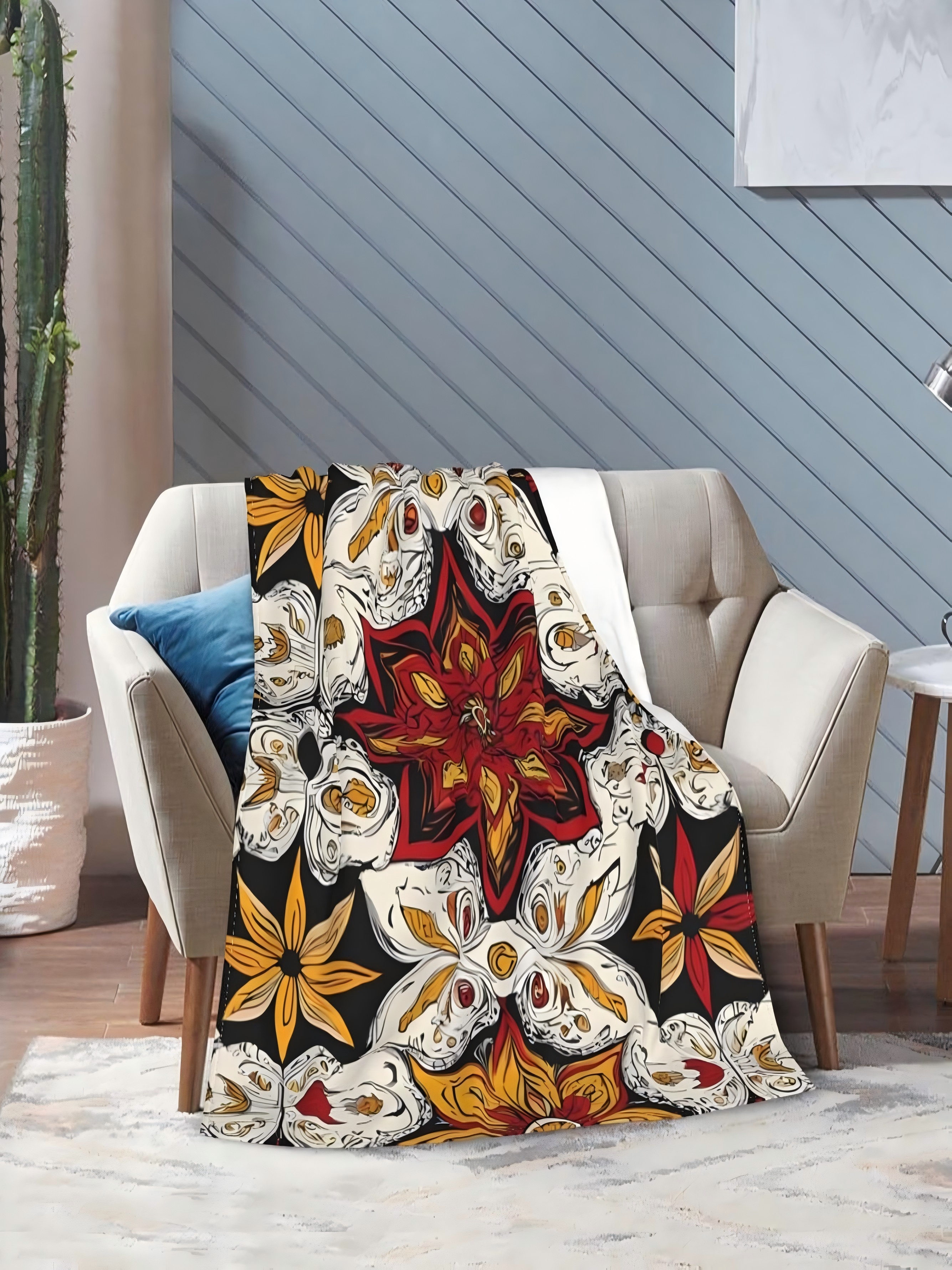Boho Mandala Printed Blanket 40X50 Inch