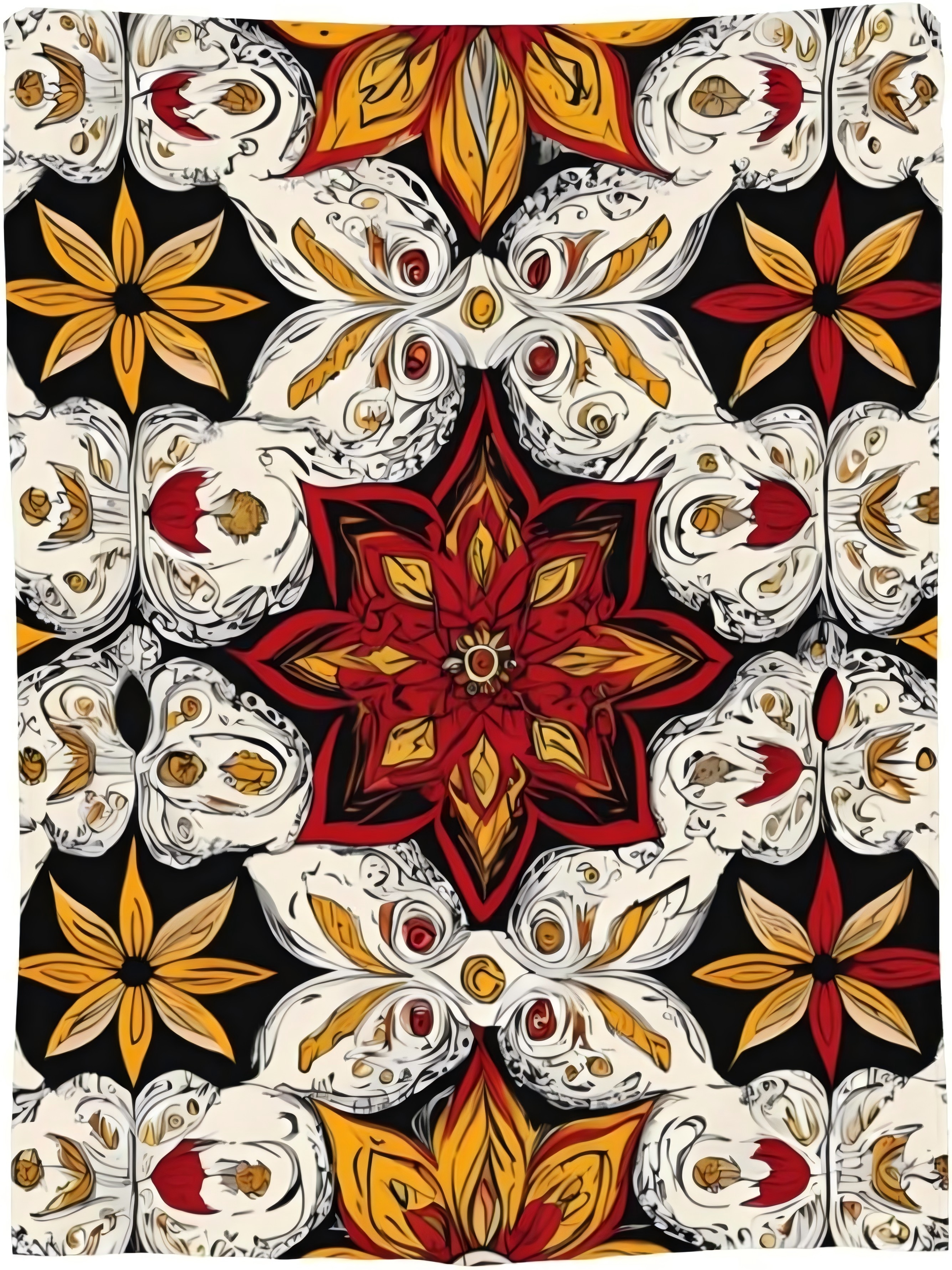 Boho Mandala Print Blanket 50X60 Inch