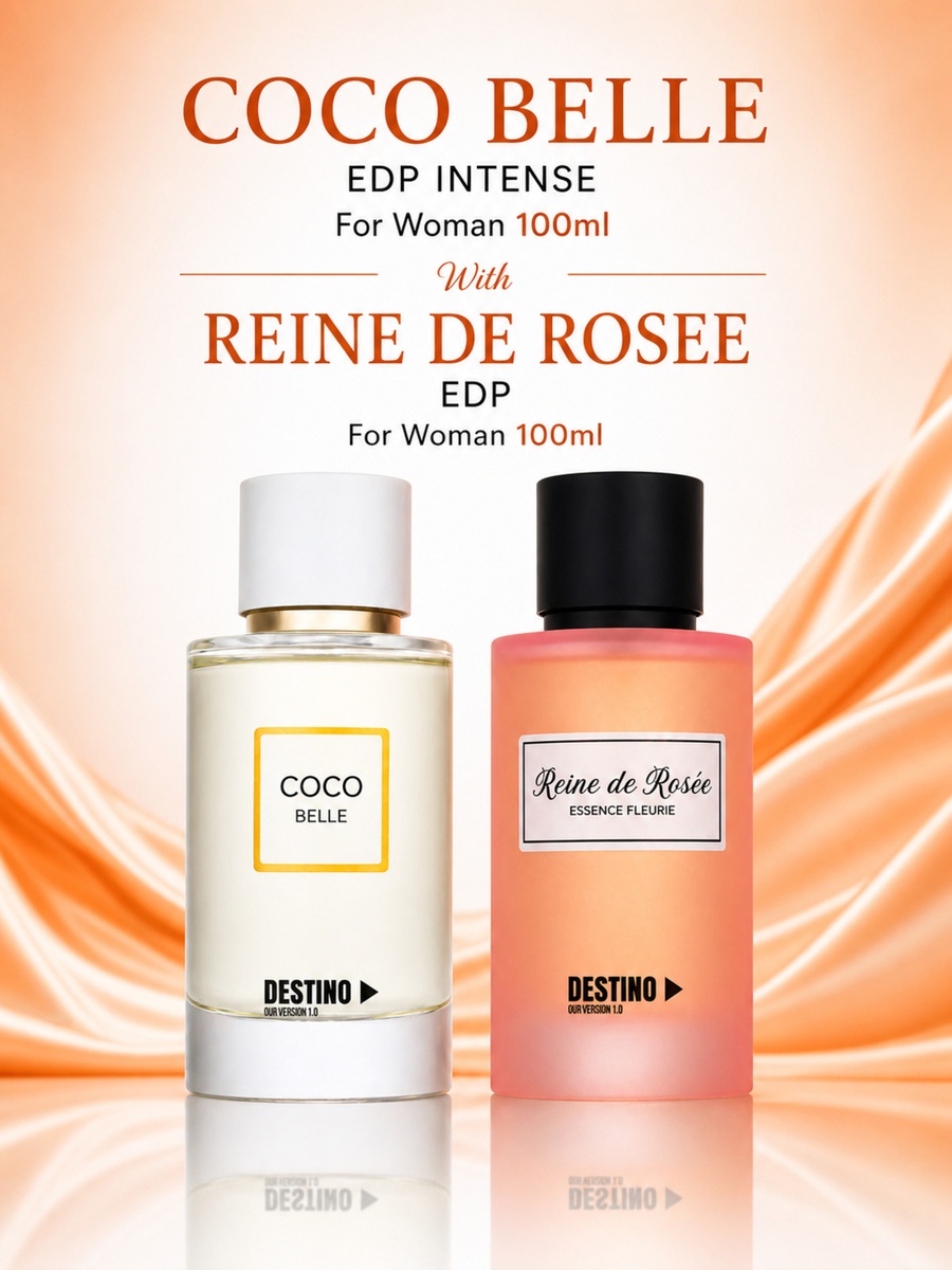 مجموعة من ماء عطر كوكو بيل إنتنس سعة 100 مل وماء عطر رين دي روزيه سعة 100 مل