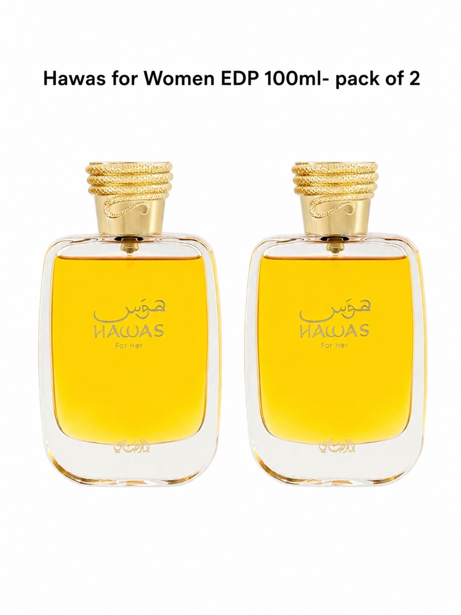 طقم مكون من قطعتين ماء عطر حواس للنساء سعة 100 مل