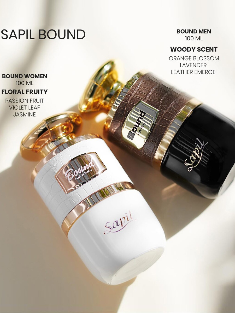 طقم مكون من قطعتين ماء عطر باوند للنساء سعة 100 مل