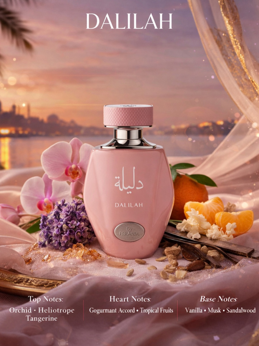 ماء عطر دليلة بخاخ طبيعي سعة 100 مل 3.4 أونصة