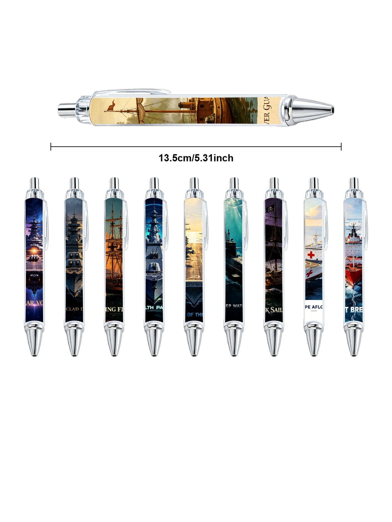Multi Graphic Print Ballpoint Pens