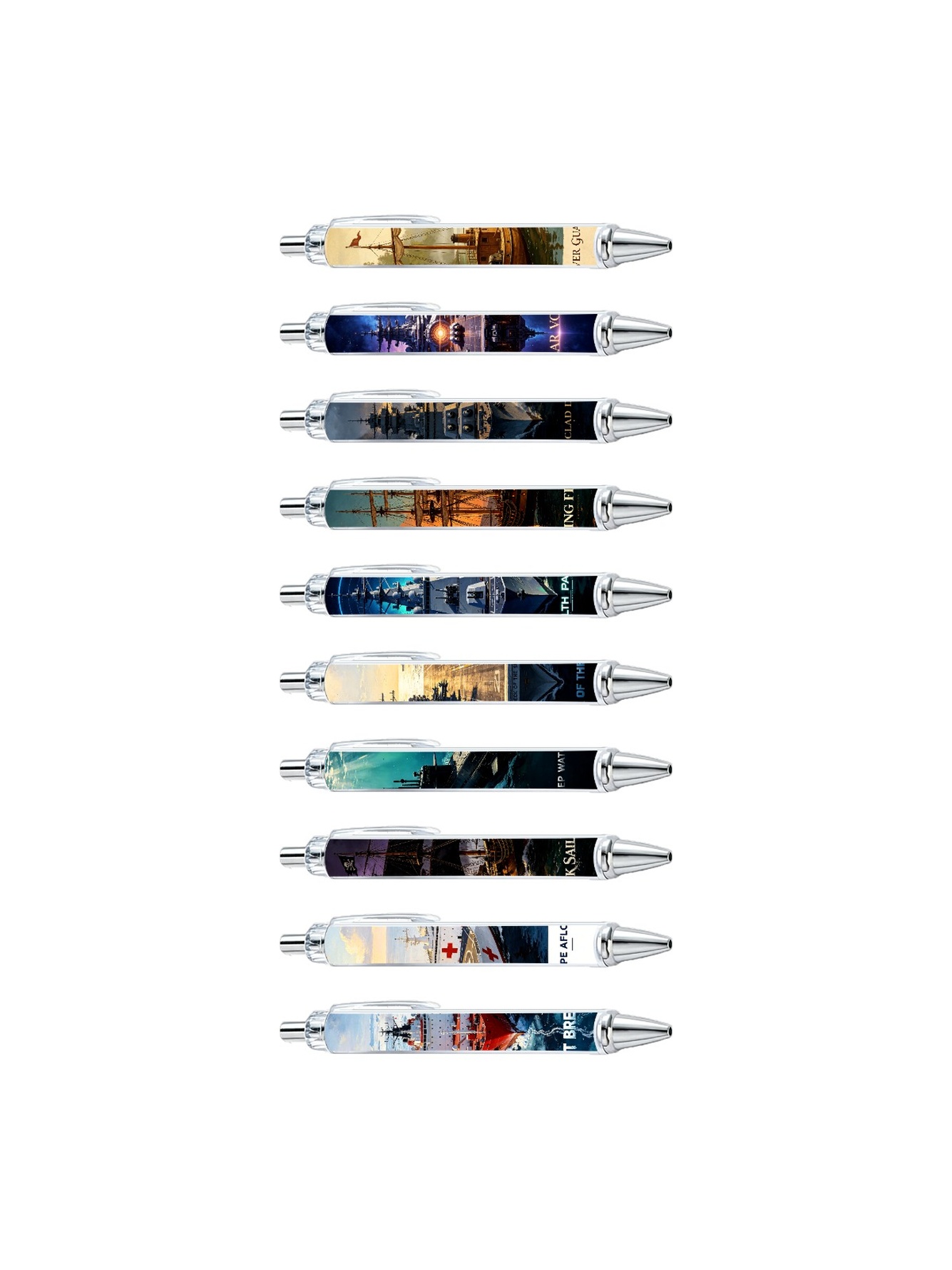 Multi Graphic Print Ballpoint Pens