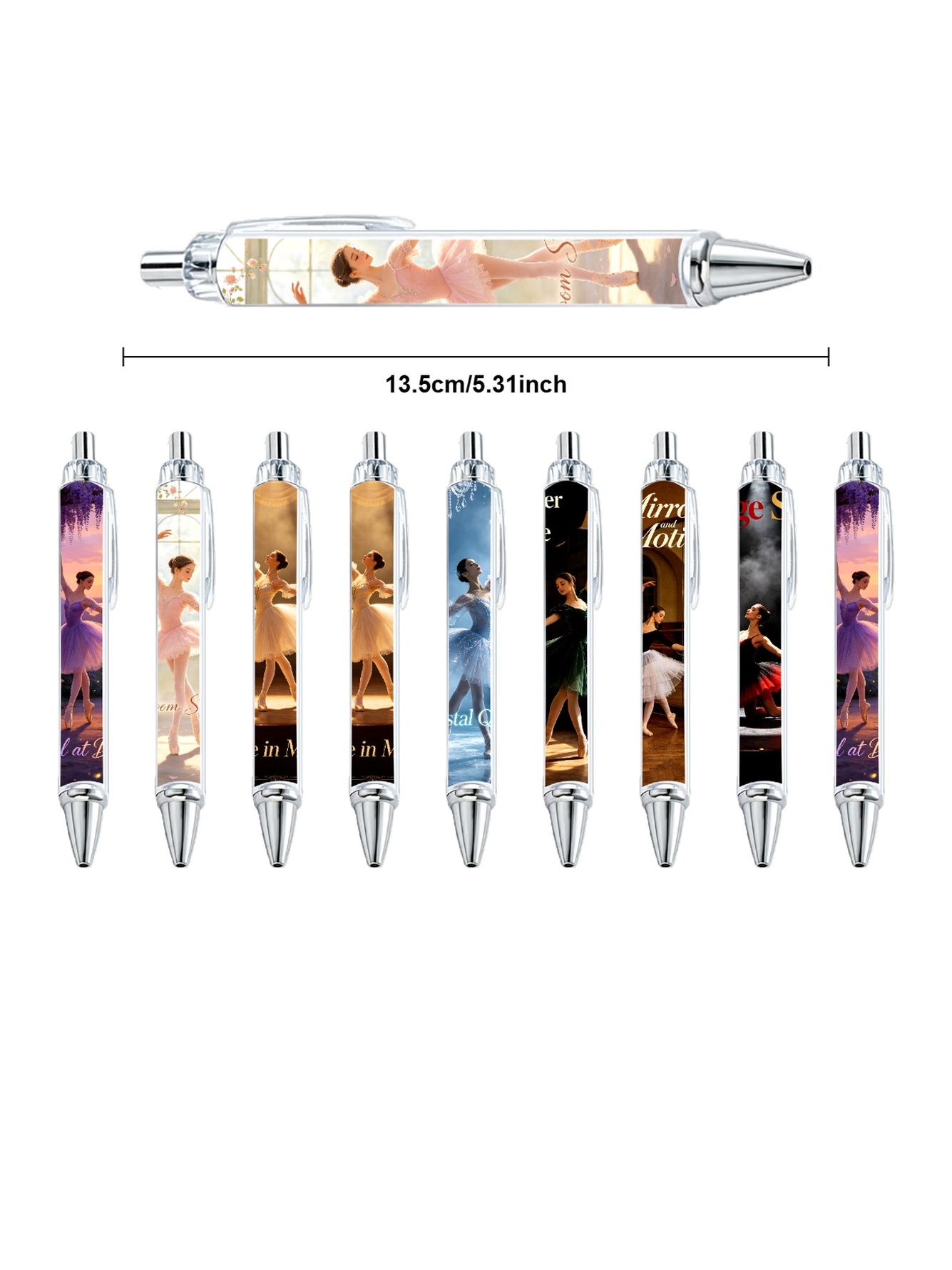 Multi Graphic Print Ballpoint Pens