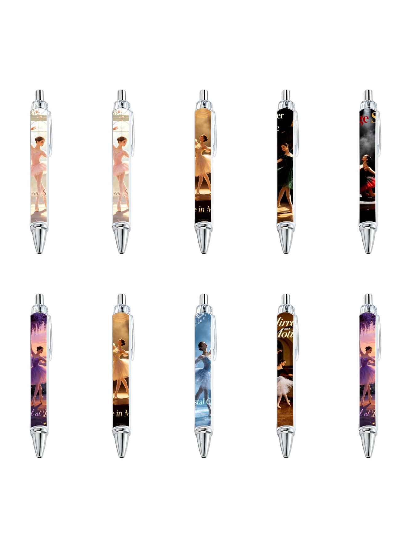 Multi Graphic Print Ballpoint Pens