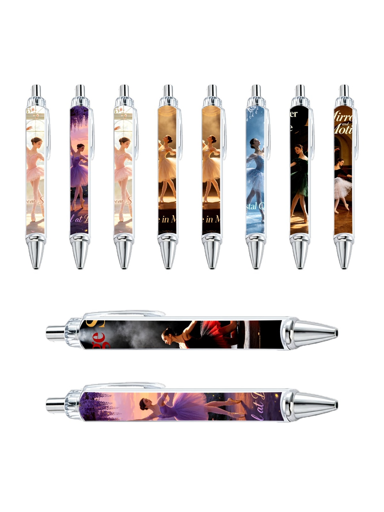Multi Graphic Print Ballpoint Pens