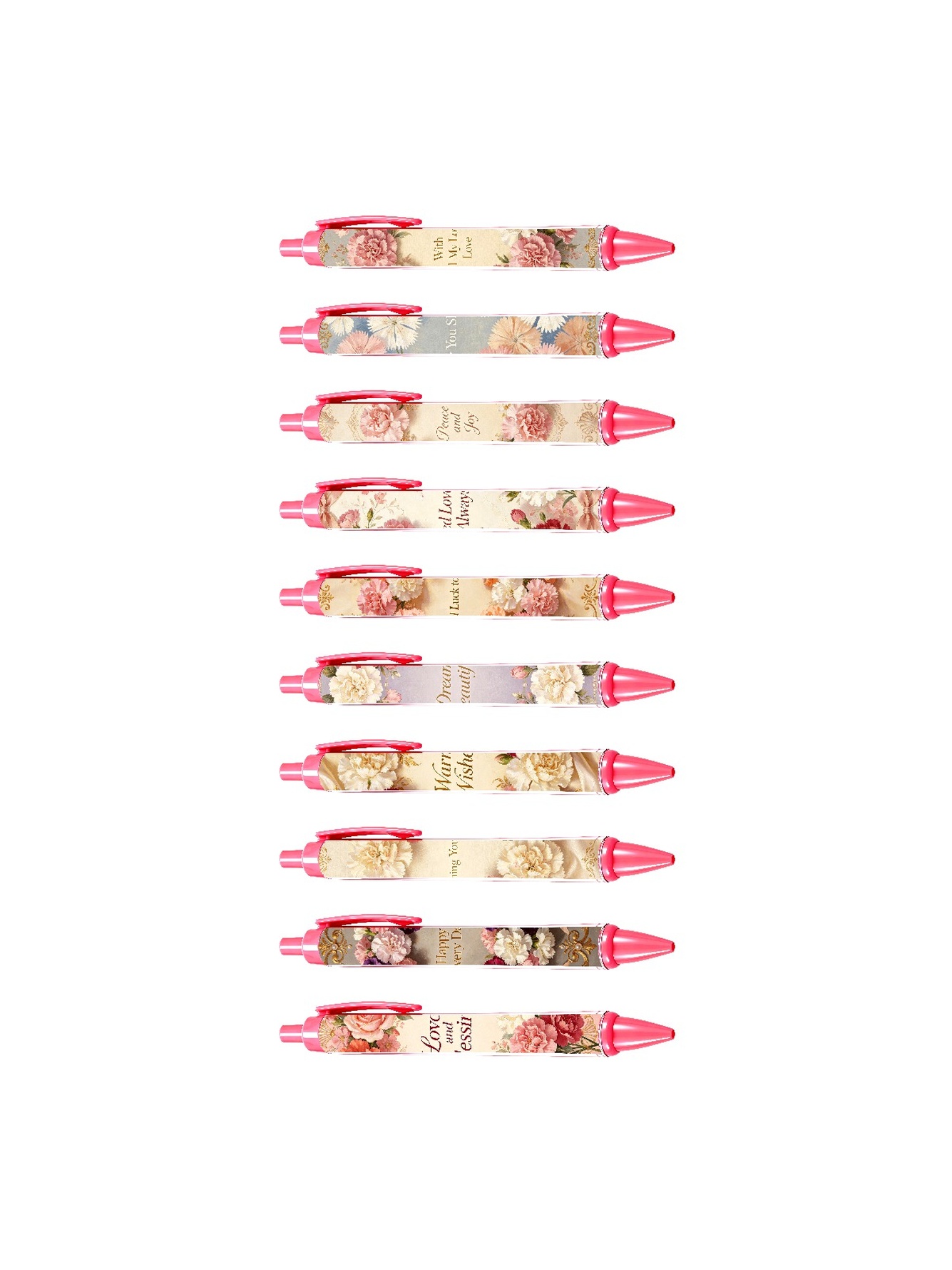 Multi Floral Ballpoint Pens