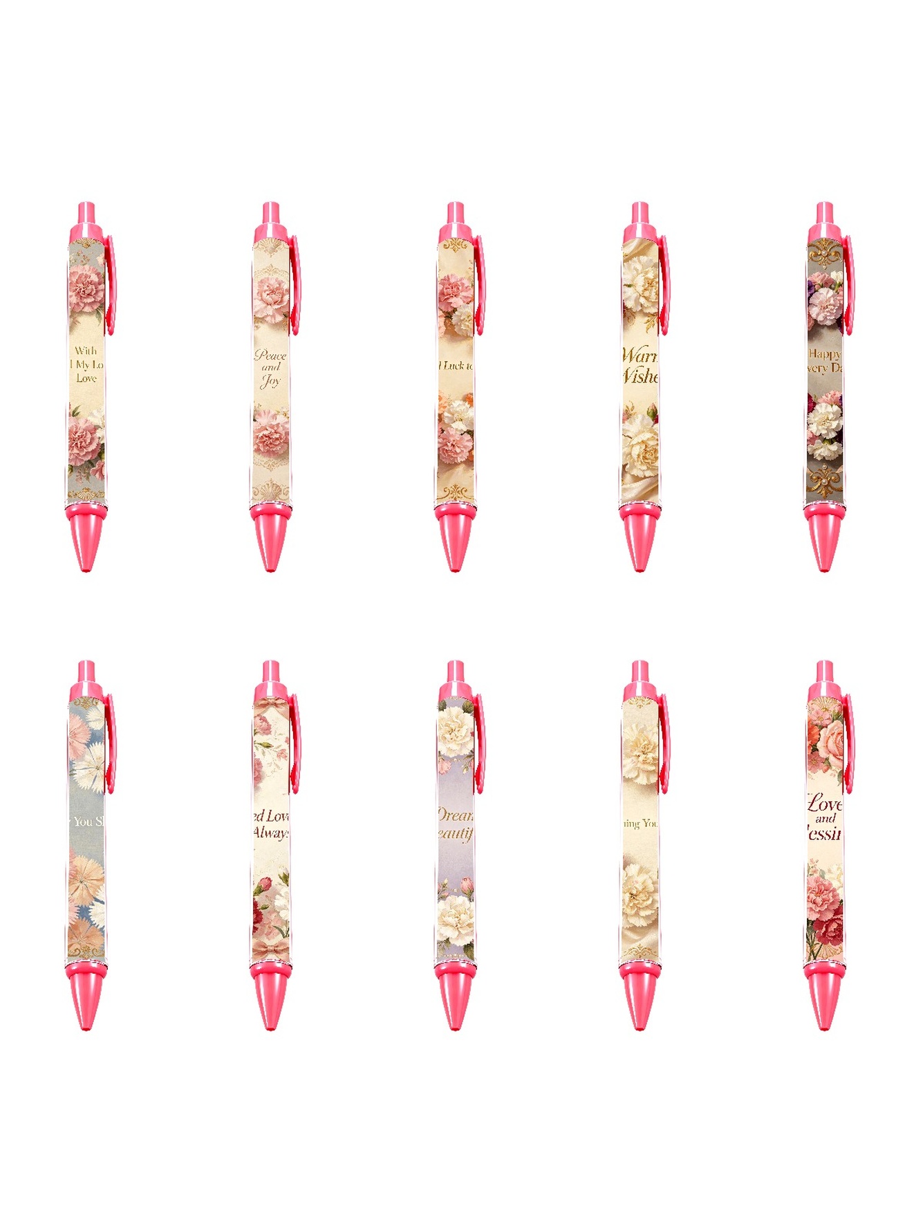 Multi Floral Ballpoint Pens