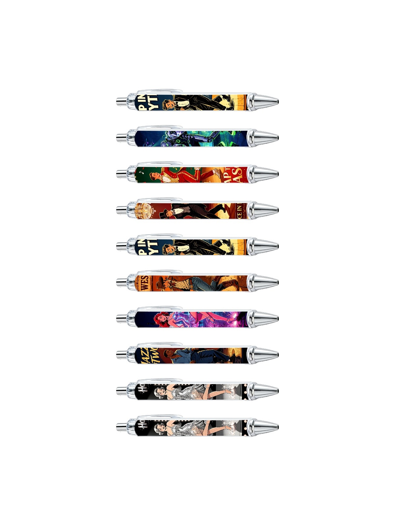 10-Piece Dance-Themed Gel Pen Set