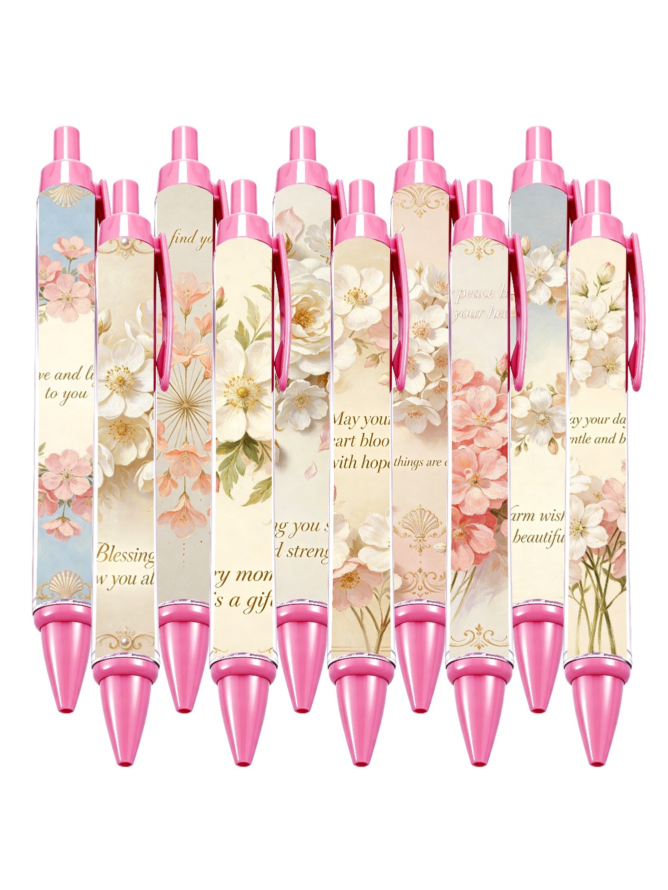 Floral Retractable Pens