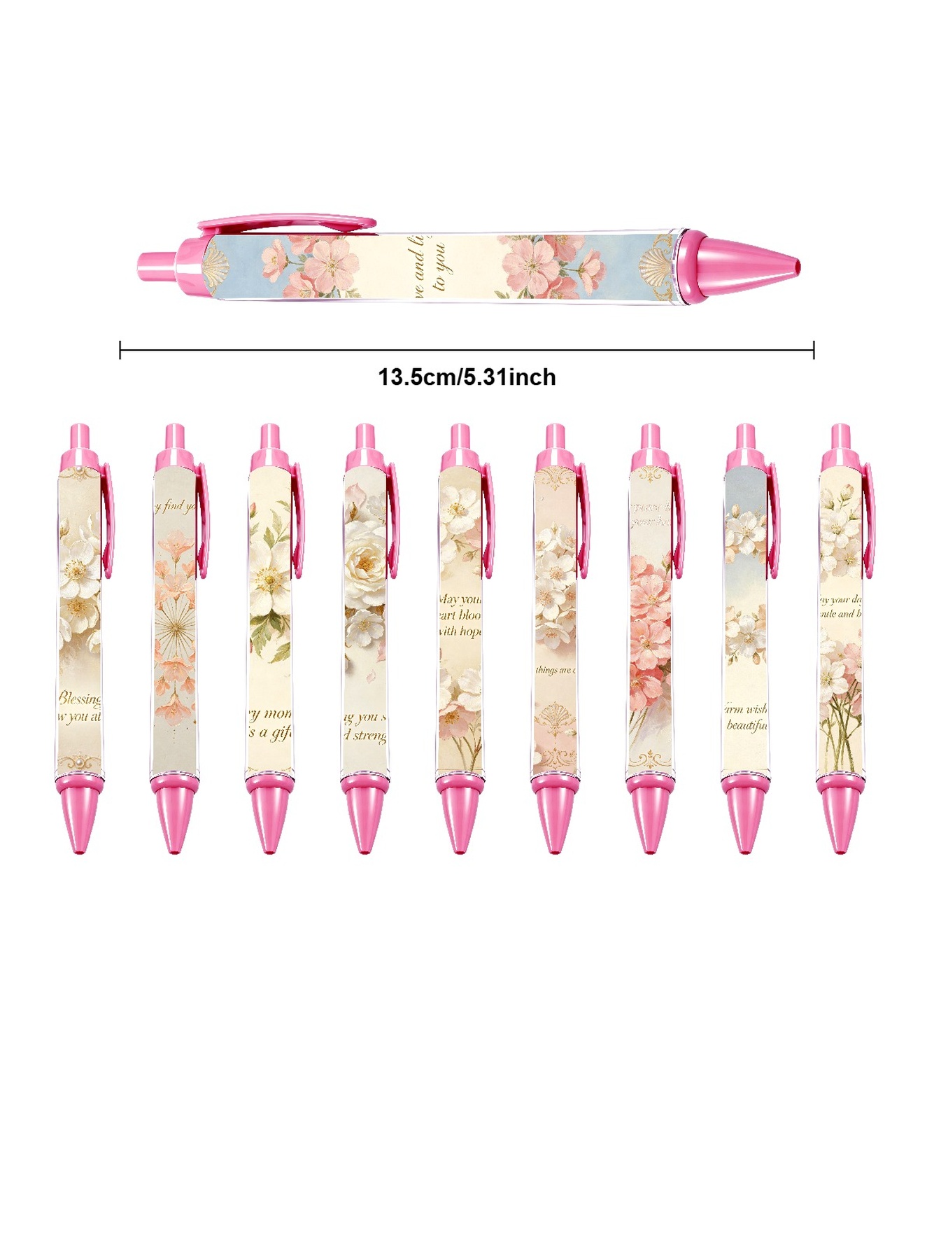 Floral Retractable Pens