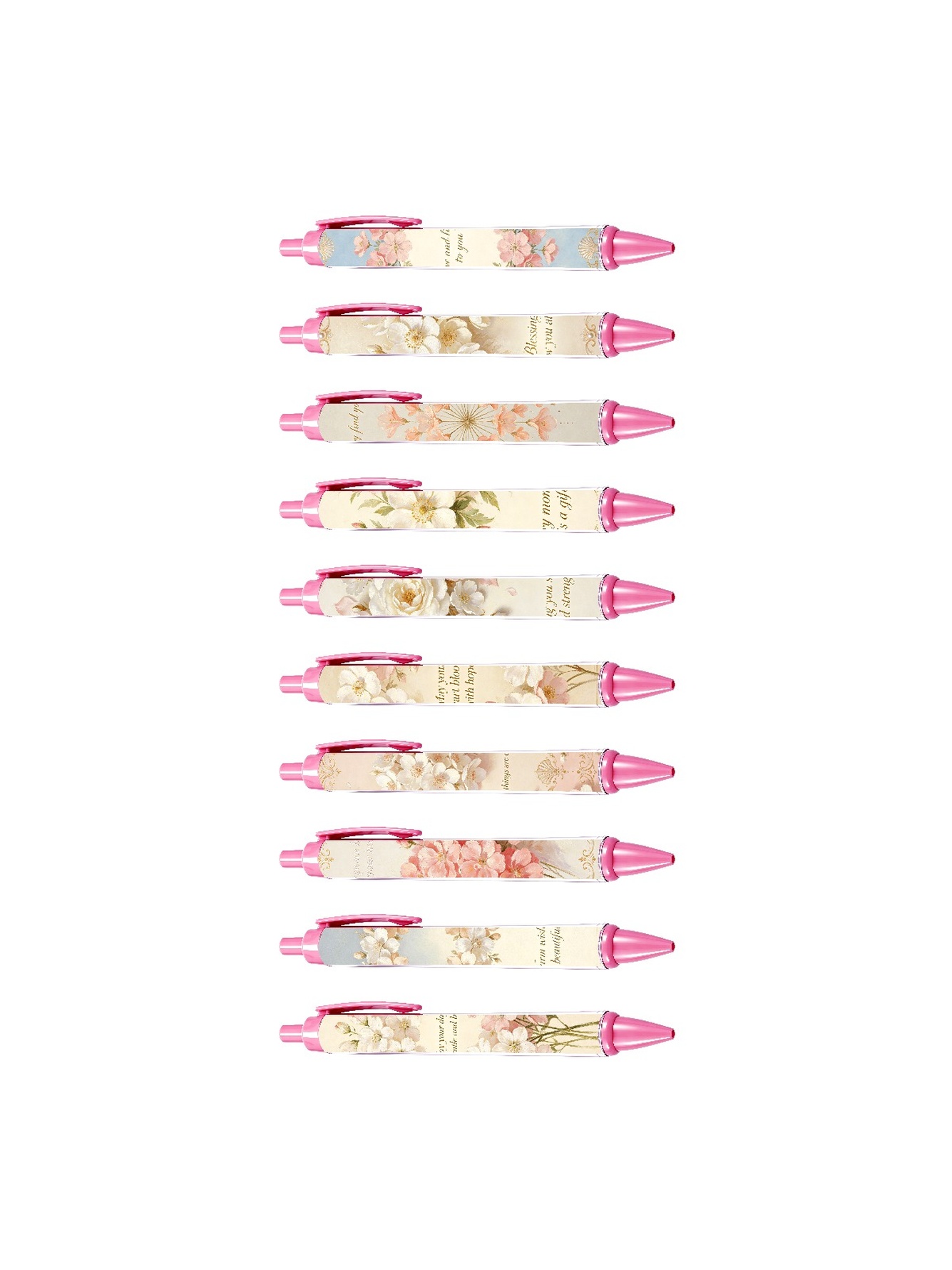 Floral Retractable Pens