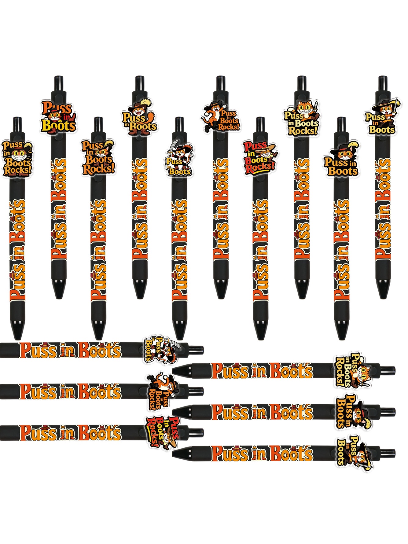 Puss In Boots Novelty Ballpoint Pens - 10-Pack