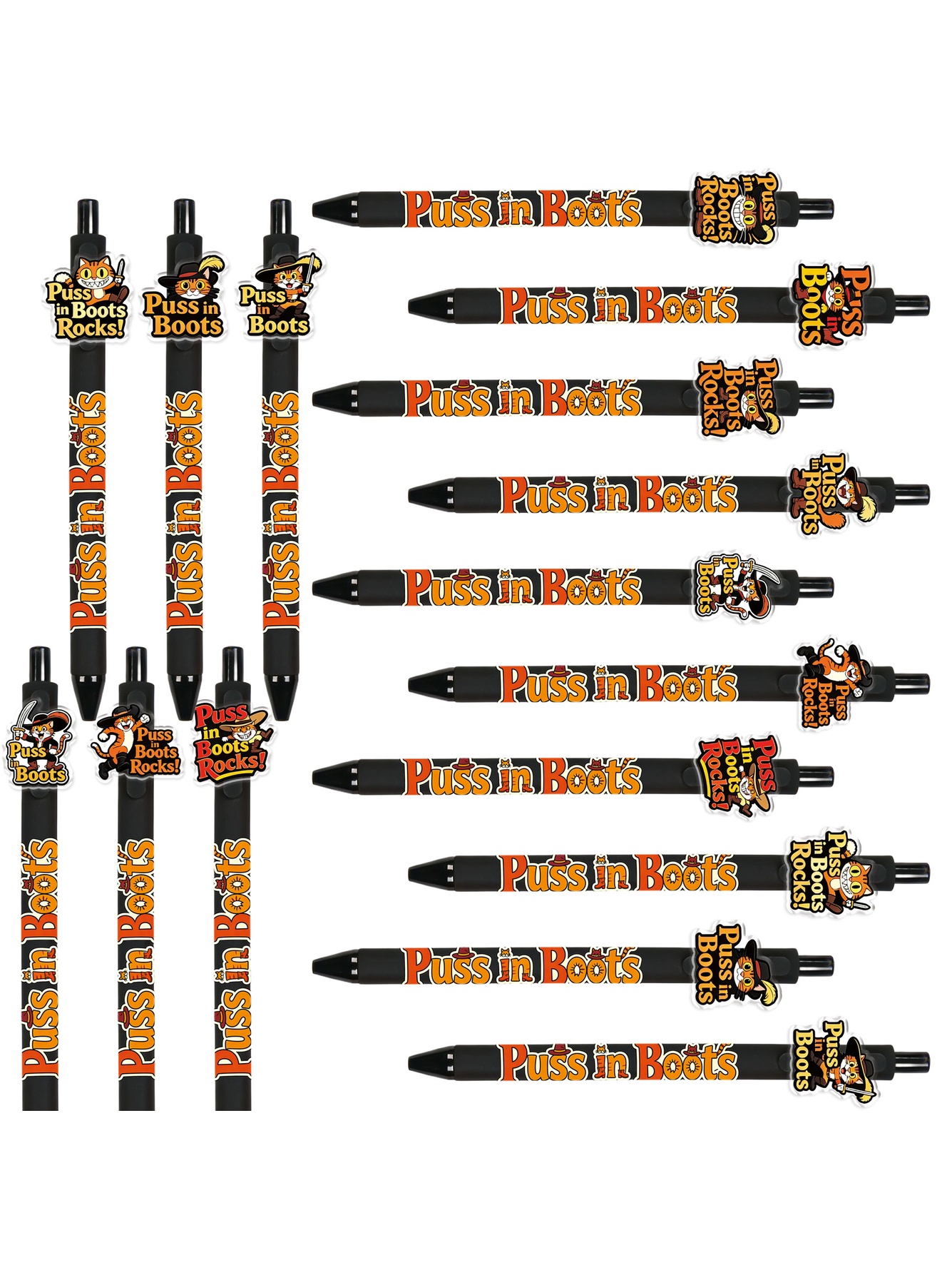 Puss In Boots Novelty Ballpoint Pens - 10-Pack