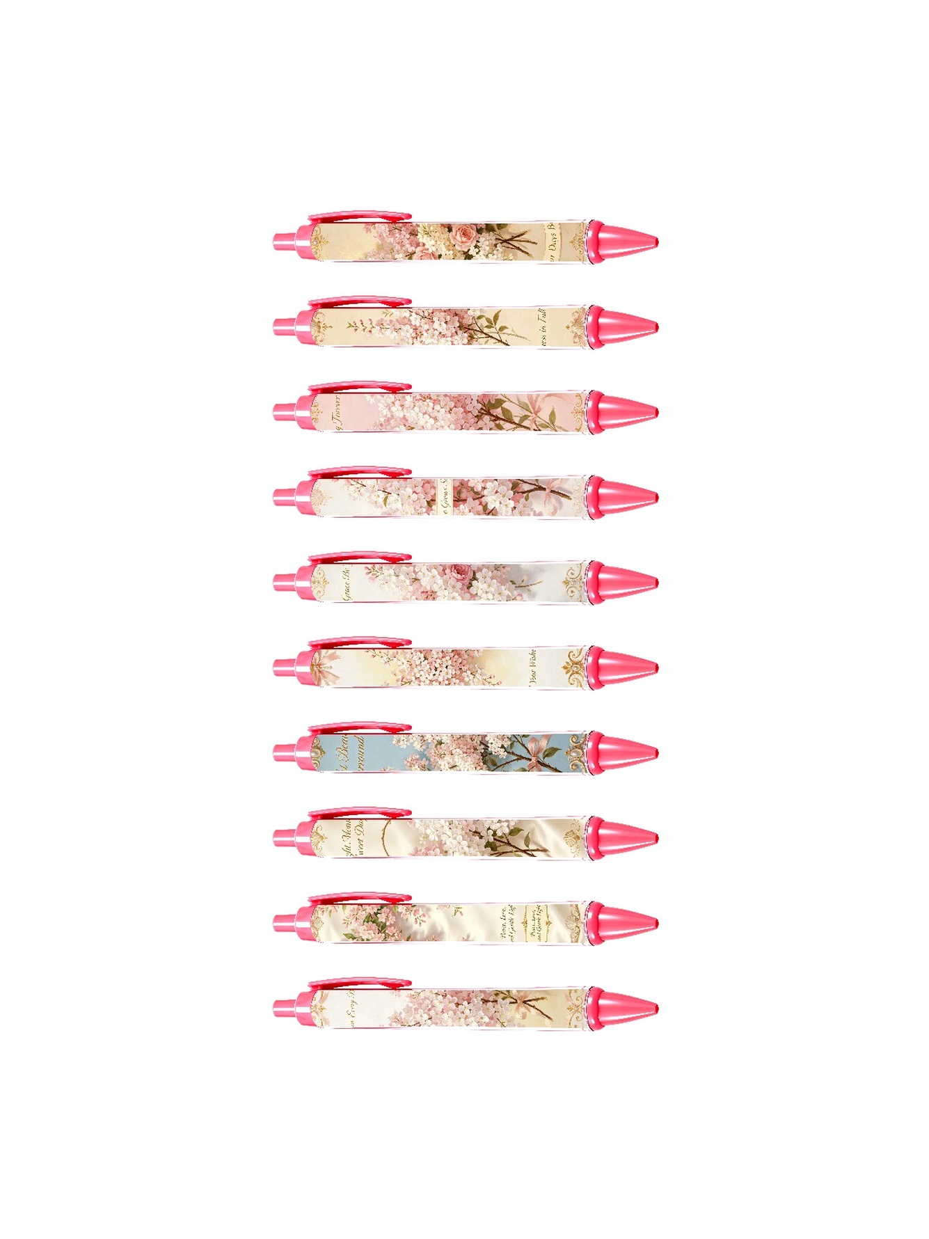 Floral Blossom Gel Pen - 10-Pack