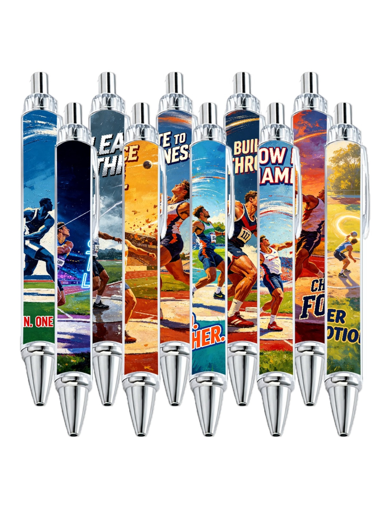 Track And Field Athlete Ballpoint Pen - 10-Pack