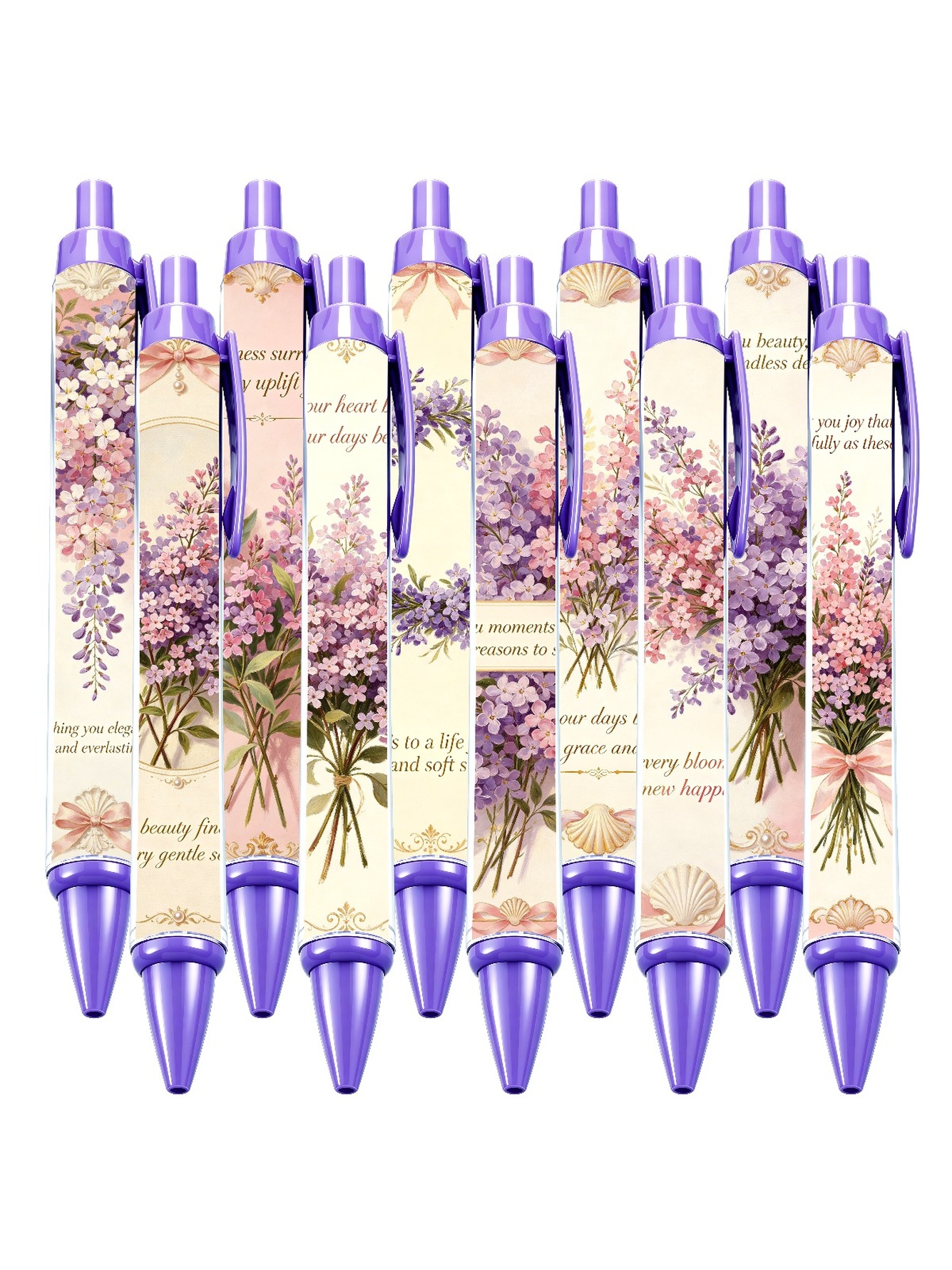 Hydrangea Pen, Blue Everlasting Charm - 10-Pack