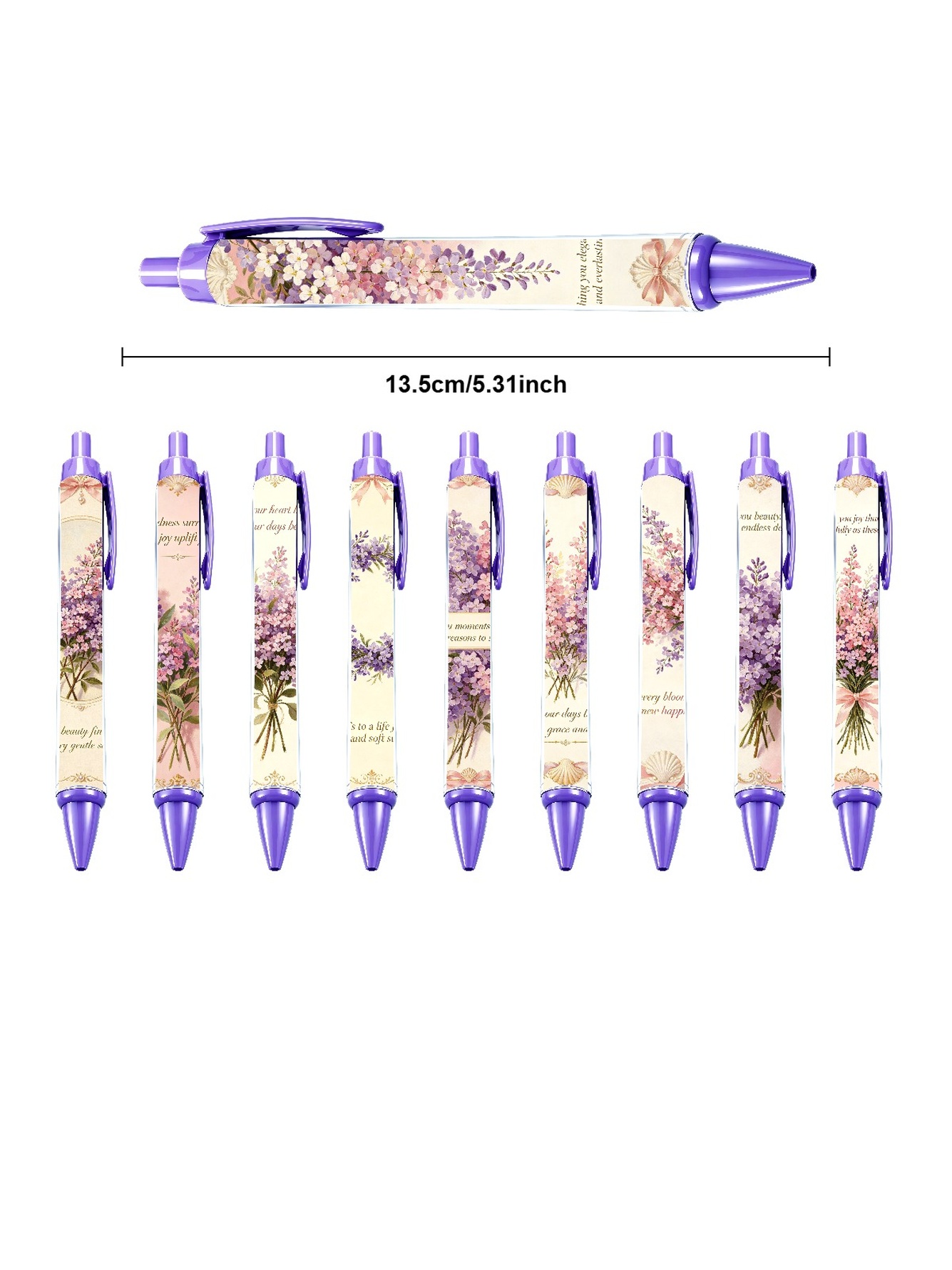 Hydrangea Pen, Blue Everlasting Charm - 10-Pack