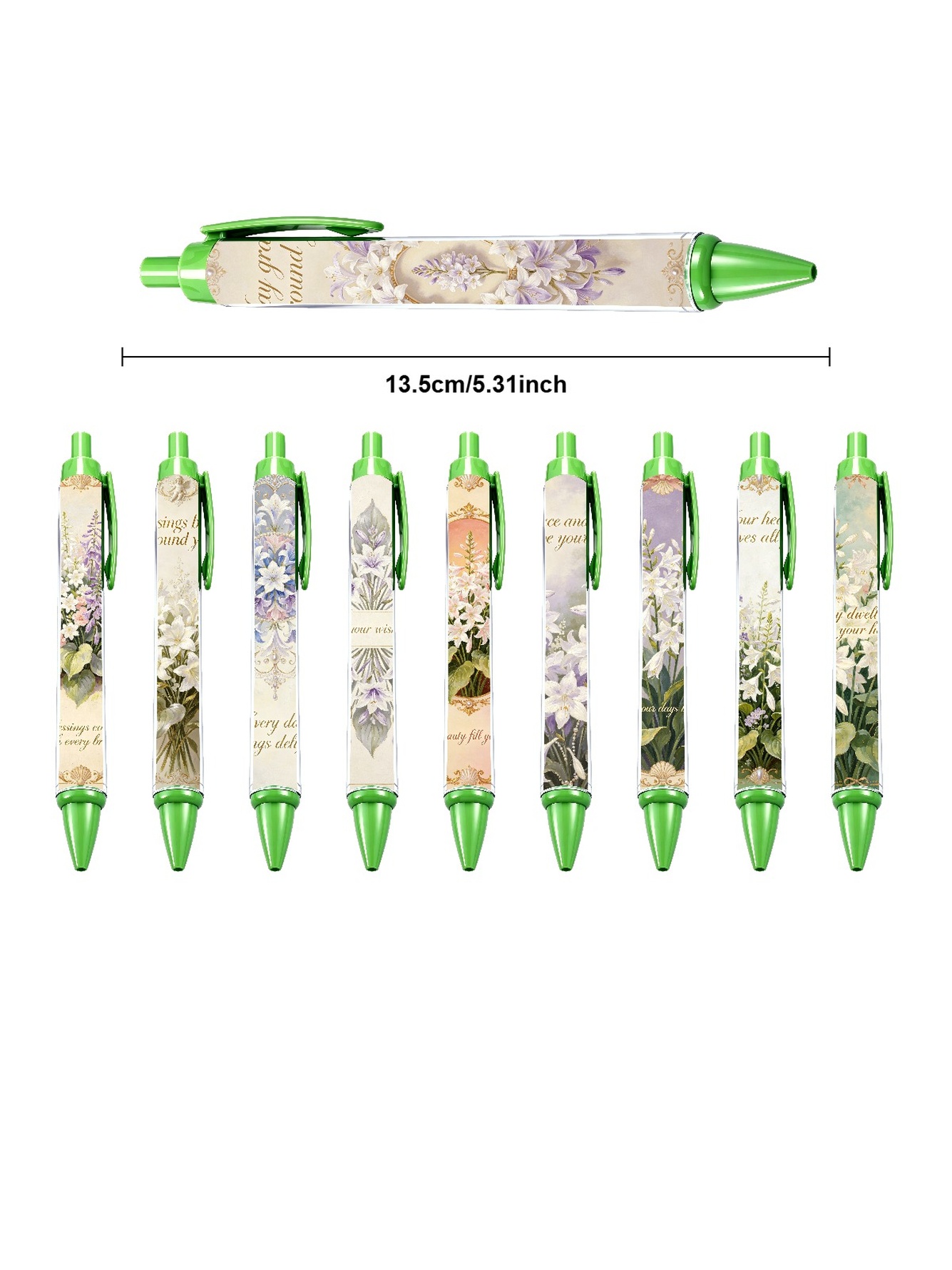 Foliage Pen, Nature Beauty Black Ink - 10-Pack