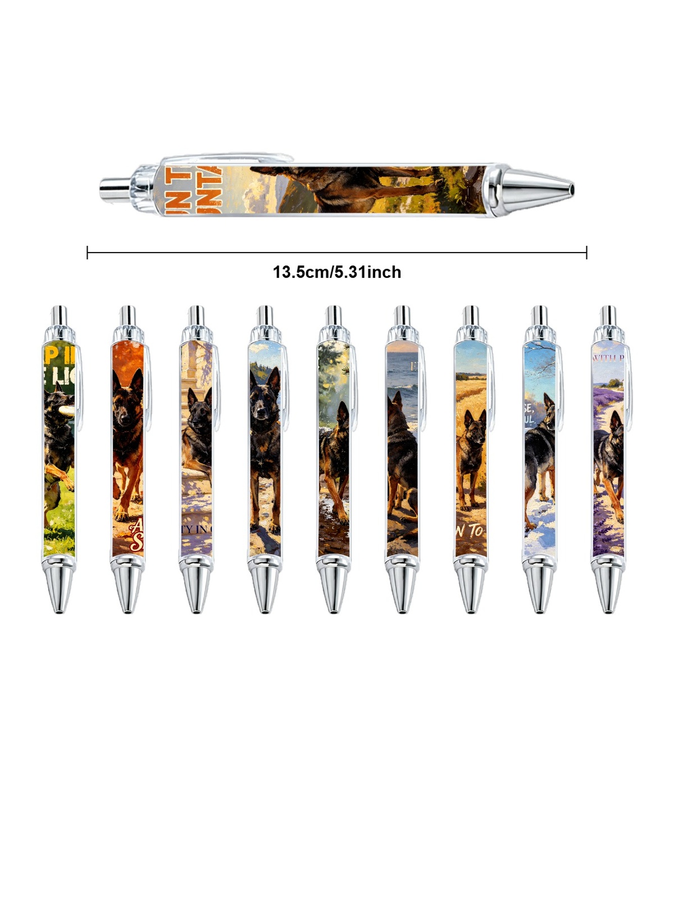 German Shepherd Art Pen - 10-Pack