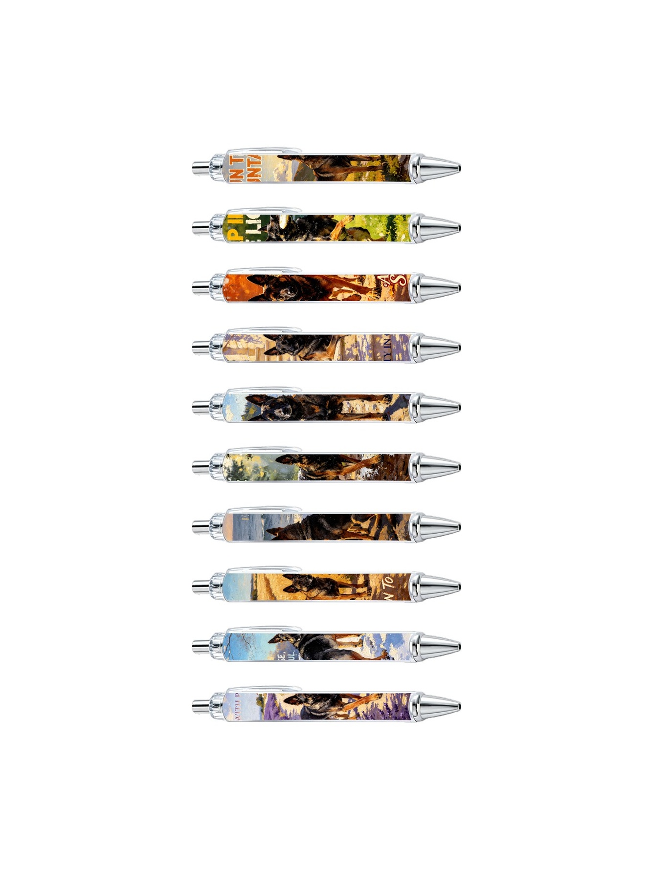 German Shepherd Art Pen - 10-Pack