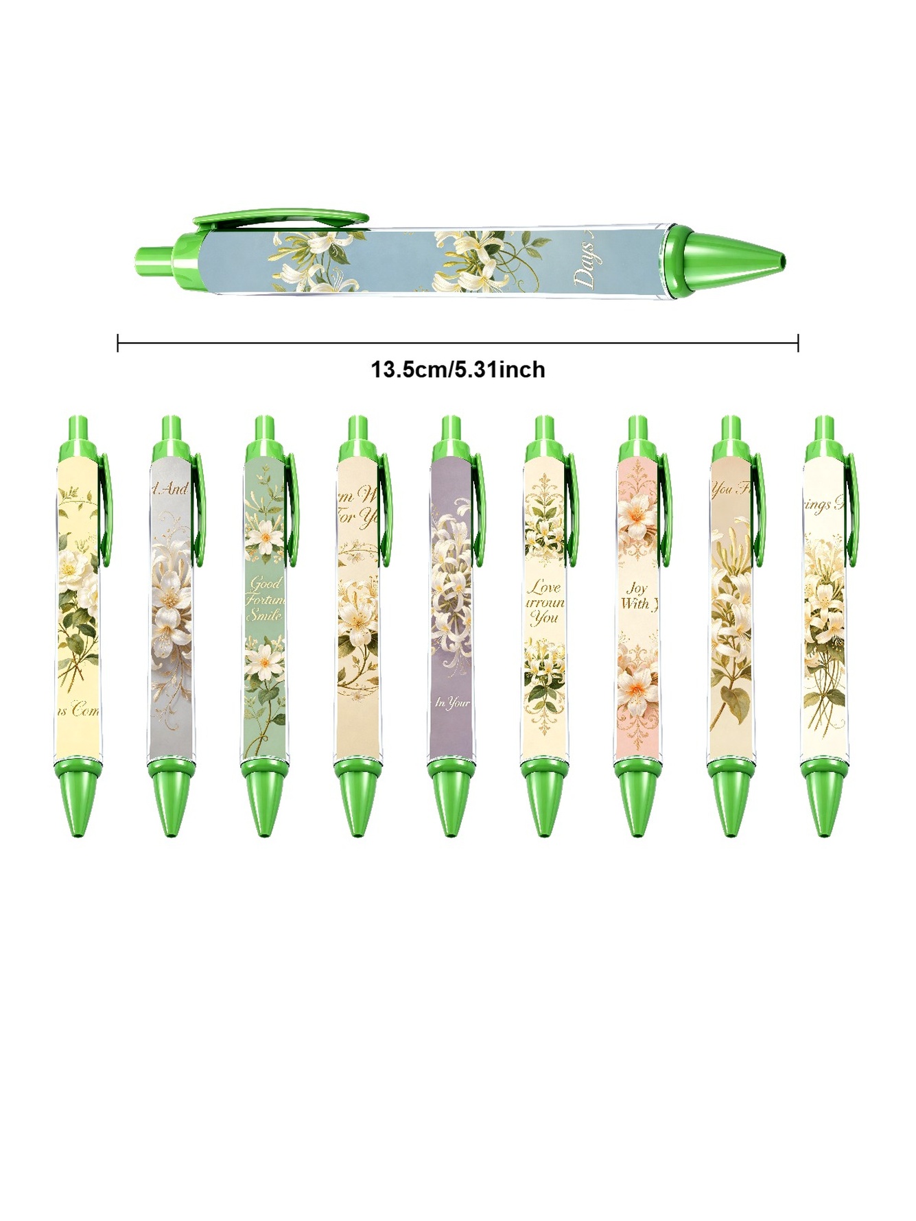Floral Lilies Ballpoint Pen - 10-Pack
