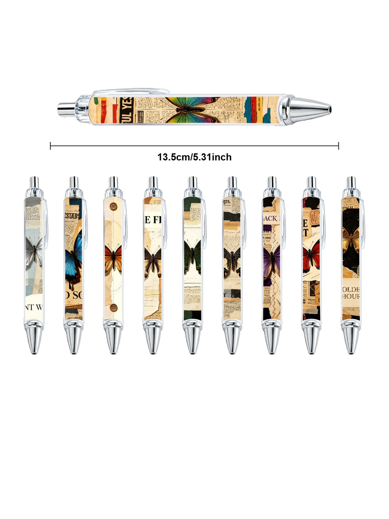 Butterfly Gel Pens - 10-Pack