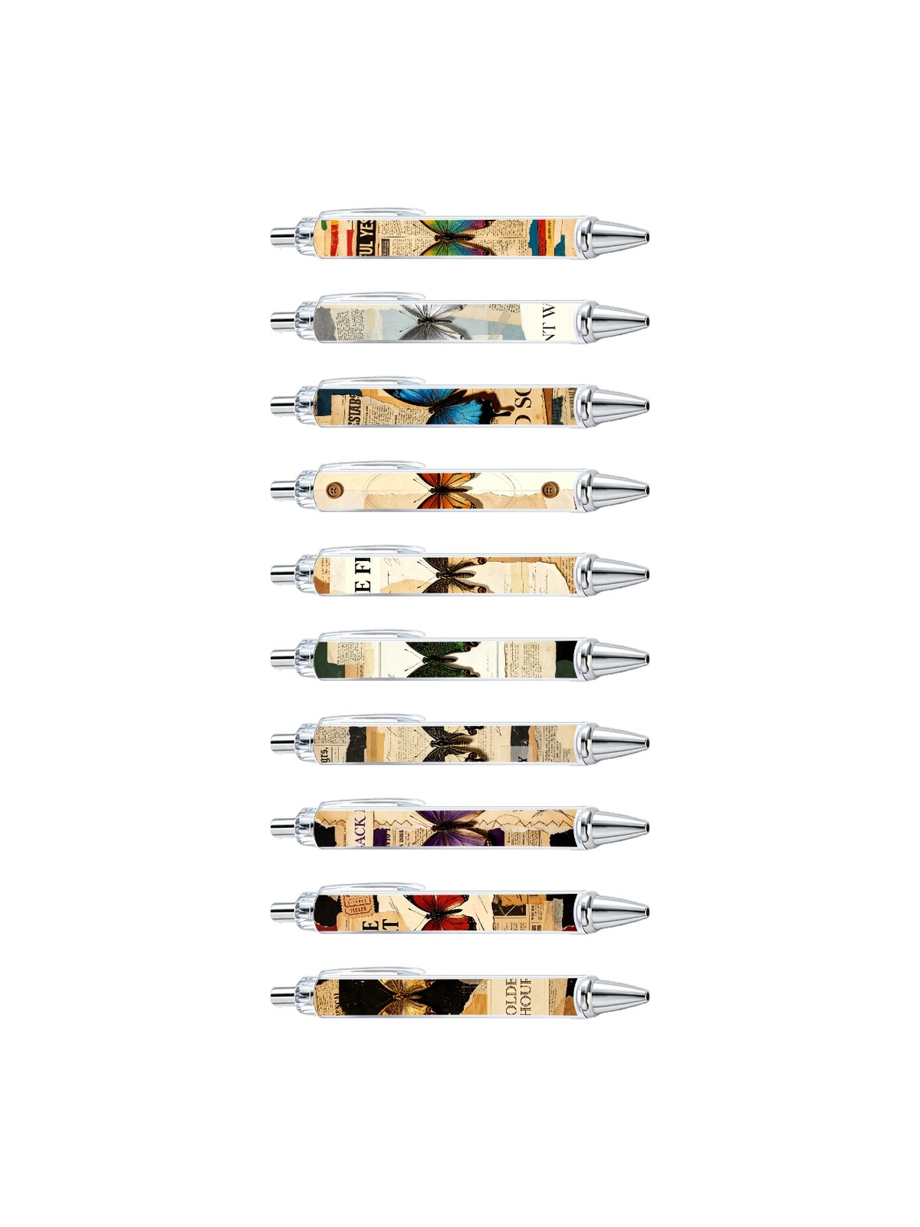 Butterfly Gel Pens - 10-Pack