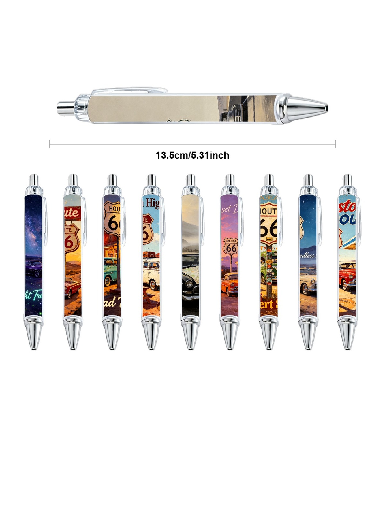 Style Gel Pens, Elements, Black Ink - 10-Pack