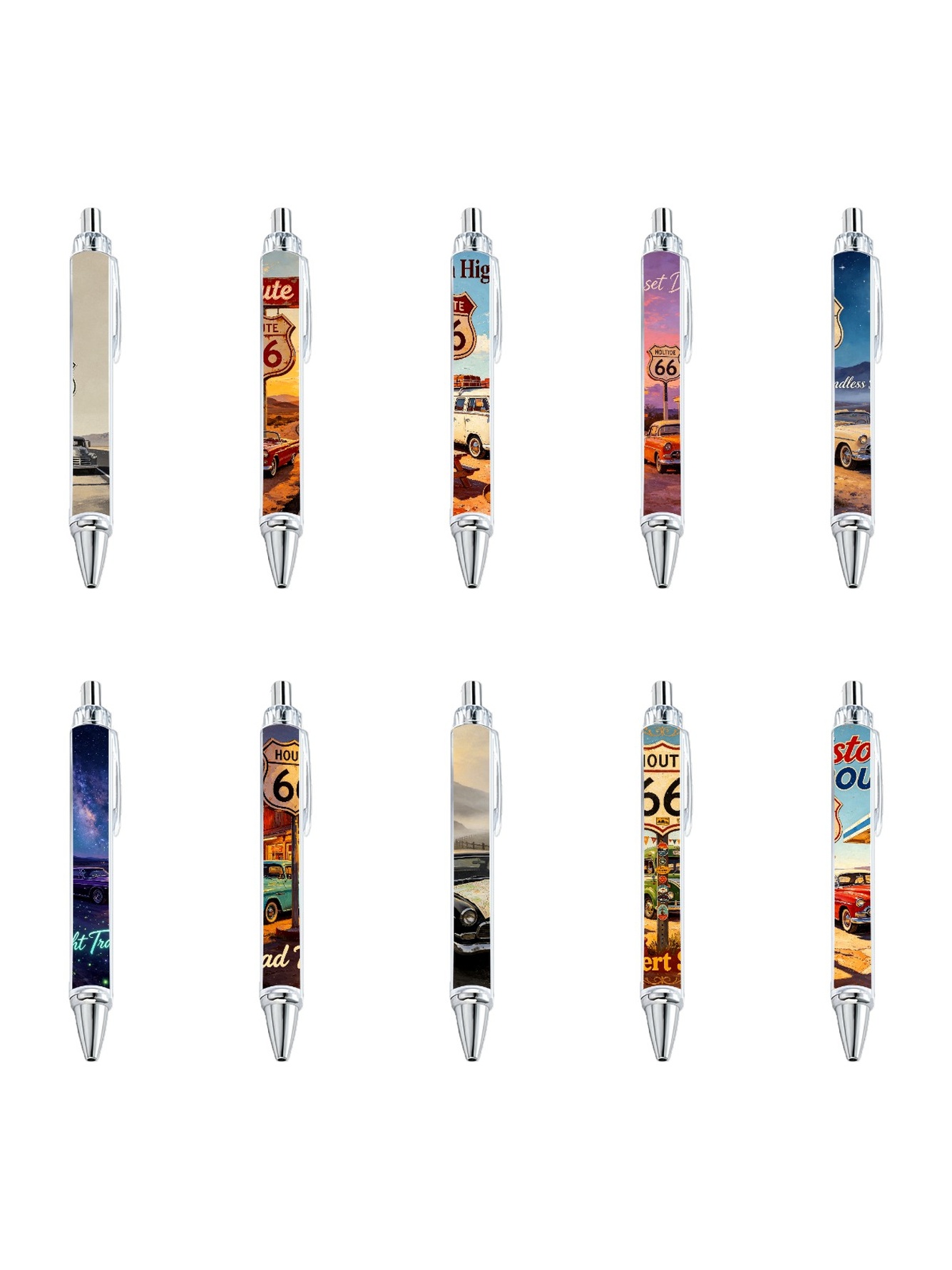 Style Gel Pens, Elements, Black Ink - 10-Pack