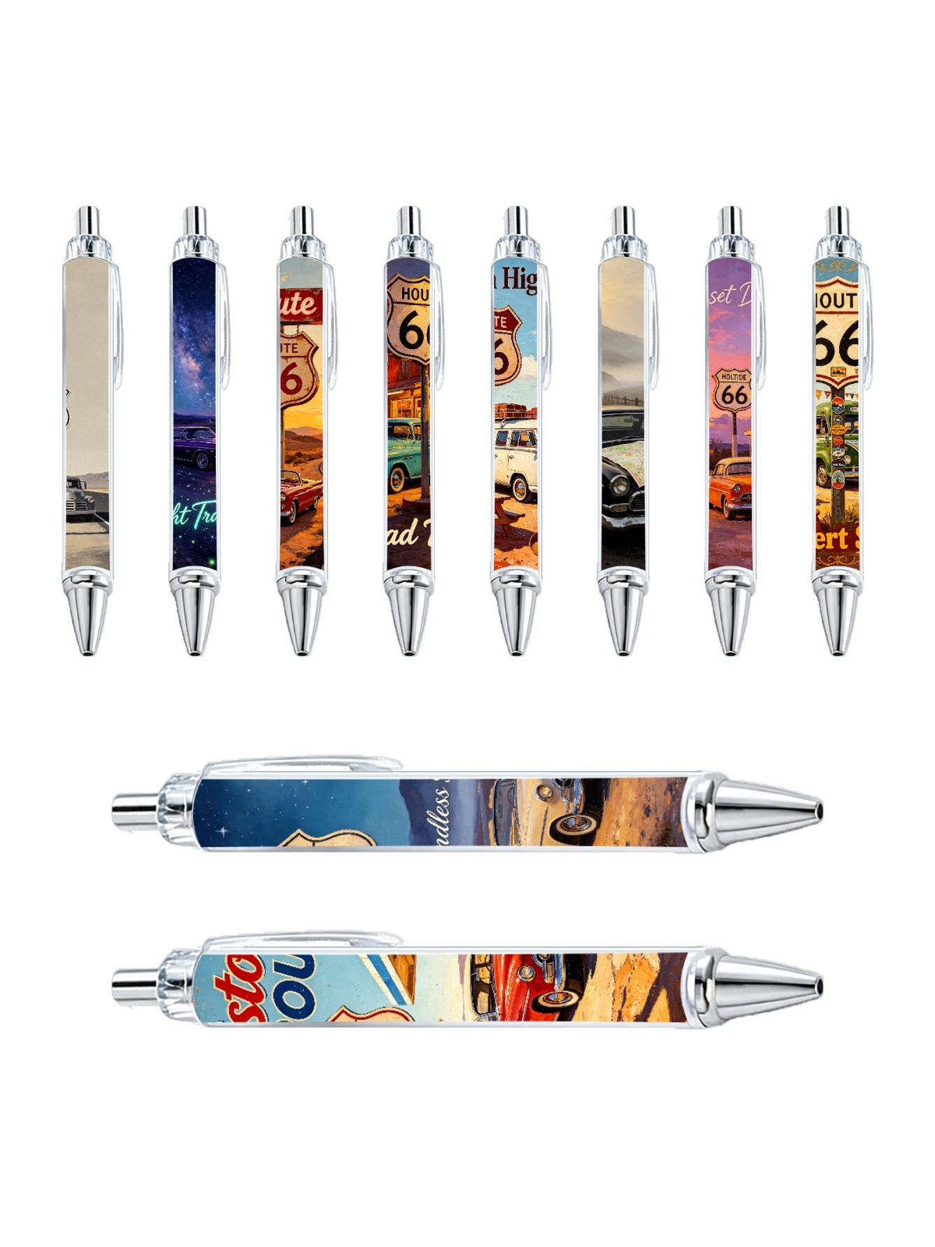Style Gel Pens, Elements, Black Ink - 10-Pack