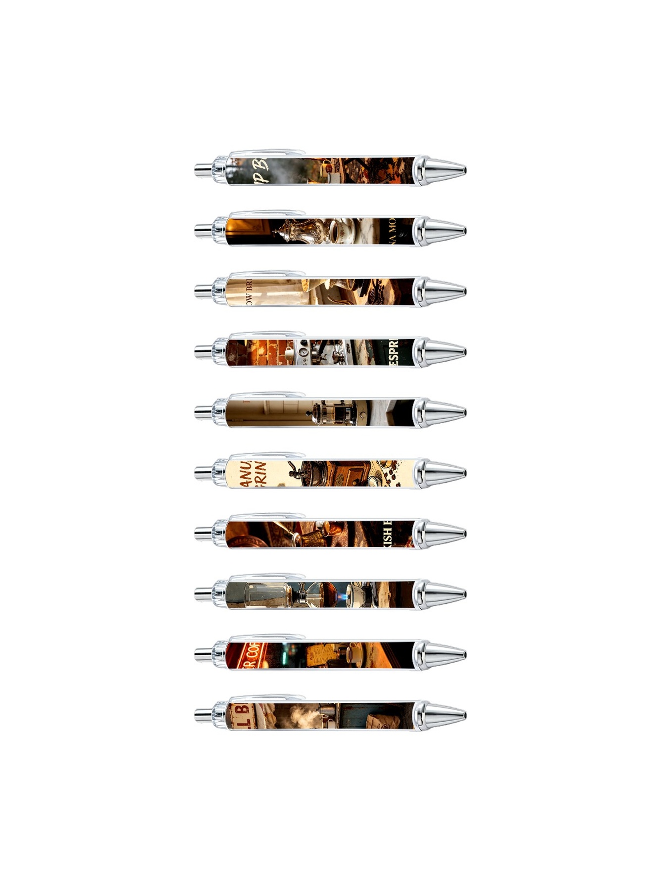 Artisanal Coffee Theme Gel Pens - 10-Pack