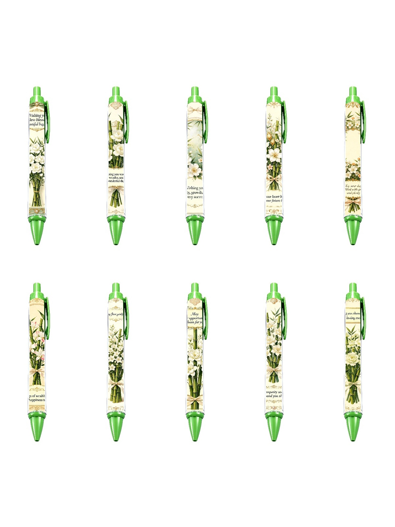 Daisy Pen, Yellow Peaceful Joy - 10-Pack
