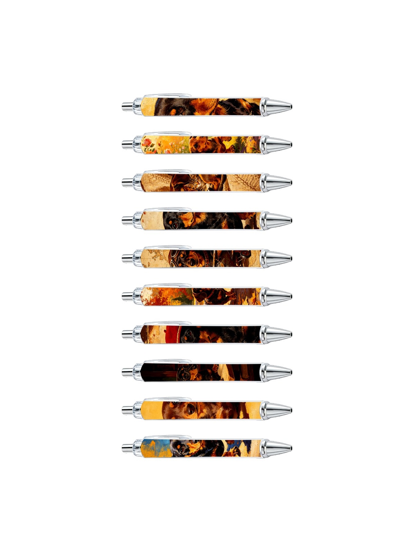 Dachshund Pens, Dog Hat Glasses - 10-Pack