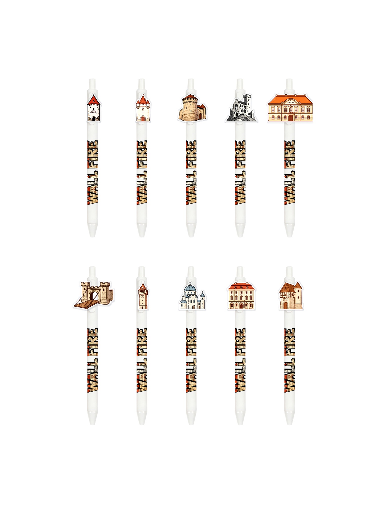 Multi Graphic Ballpoint Pens