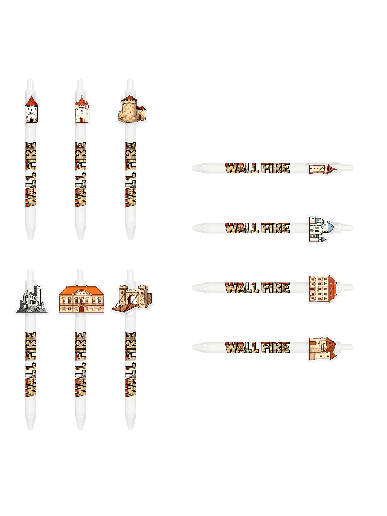 Multi Graphic Ballpoint Pens