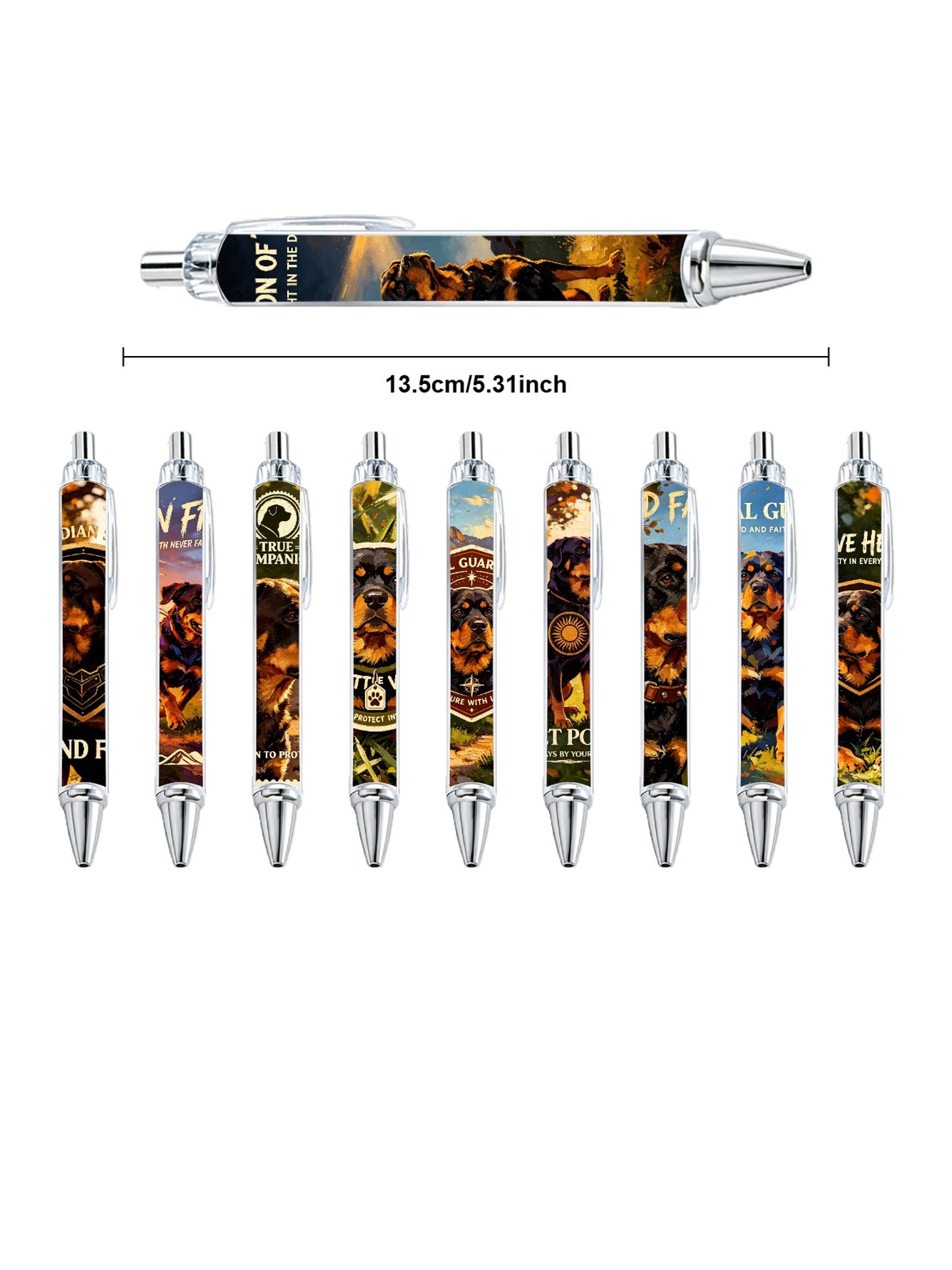 Multi Graphic Print Ballpoint Pens