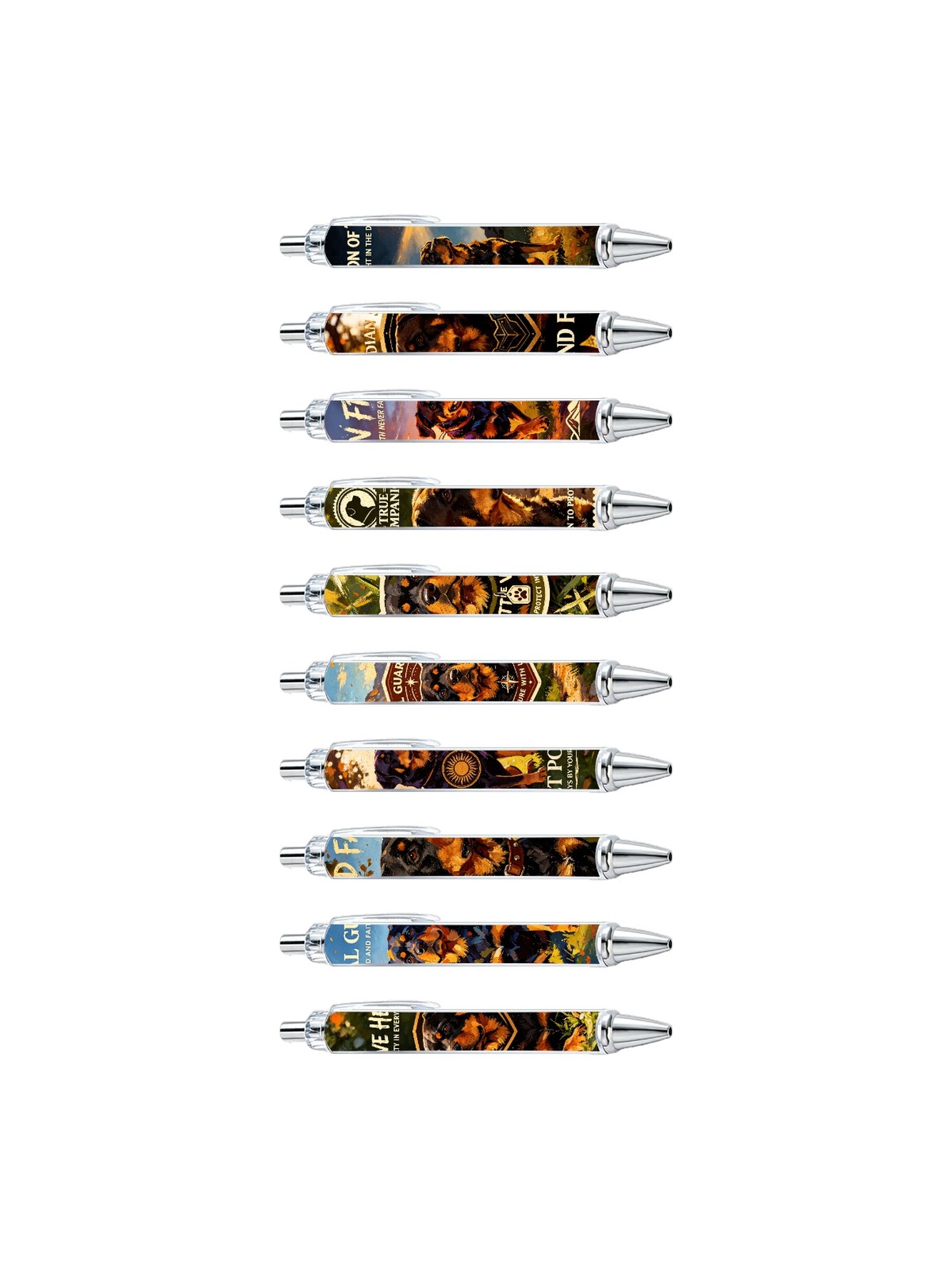 Multi Graphic Print Ballpoint Pens