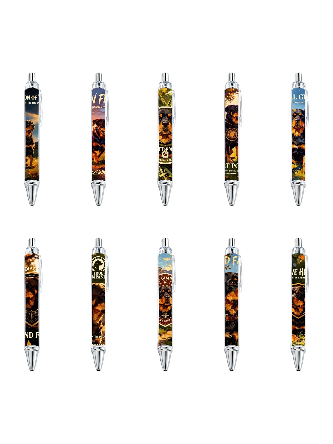 Multi Graphic Print Ballpoint Pens