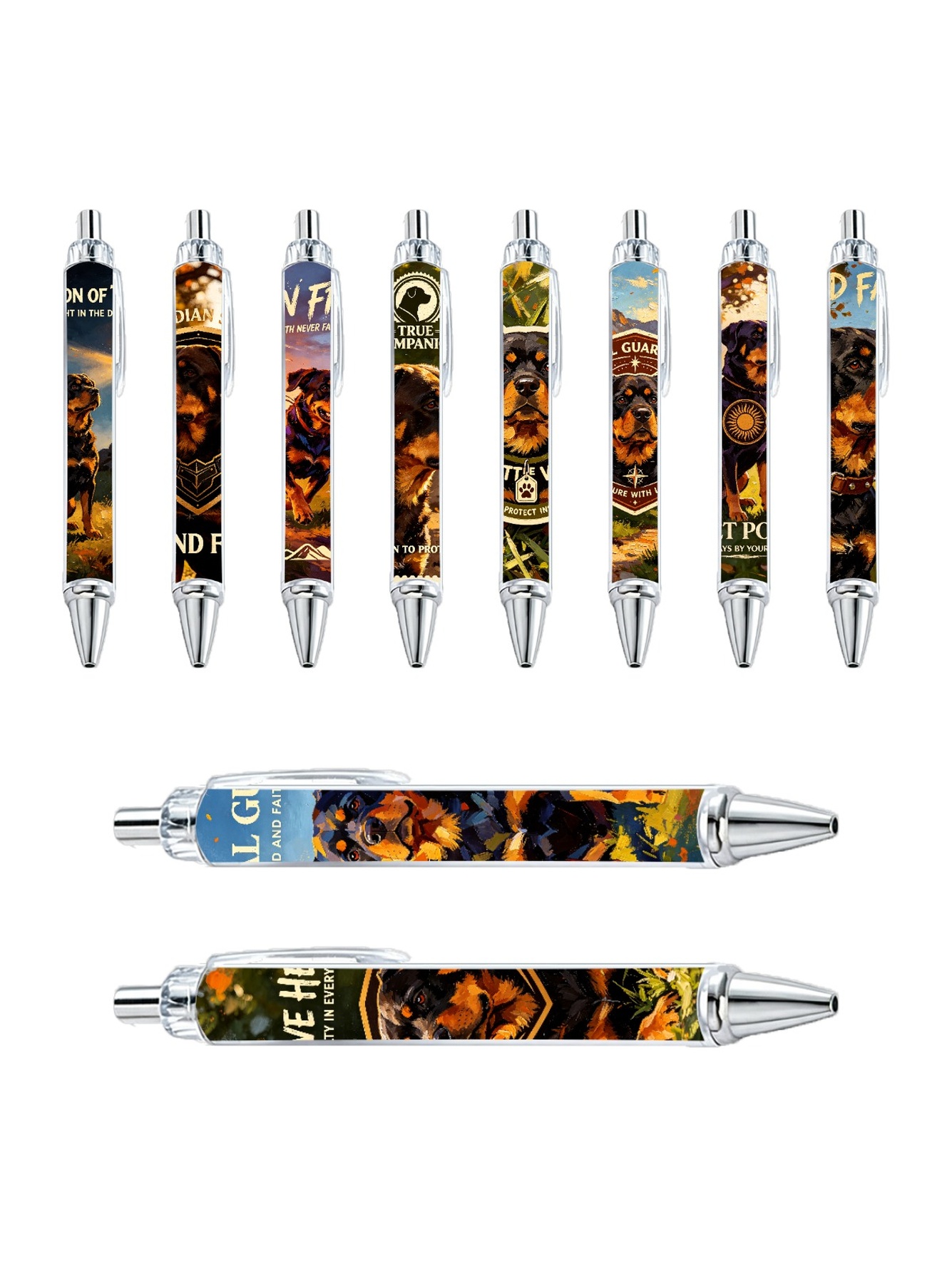 Multi Graphic Print Ballpoint Pens