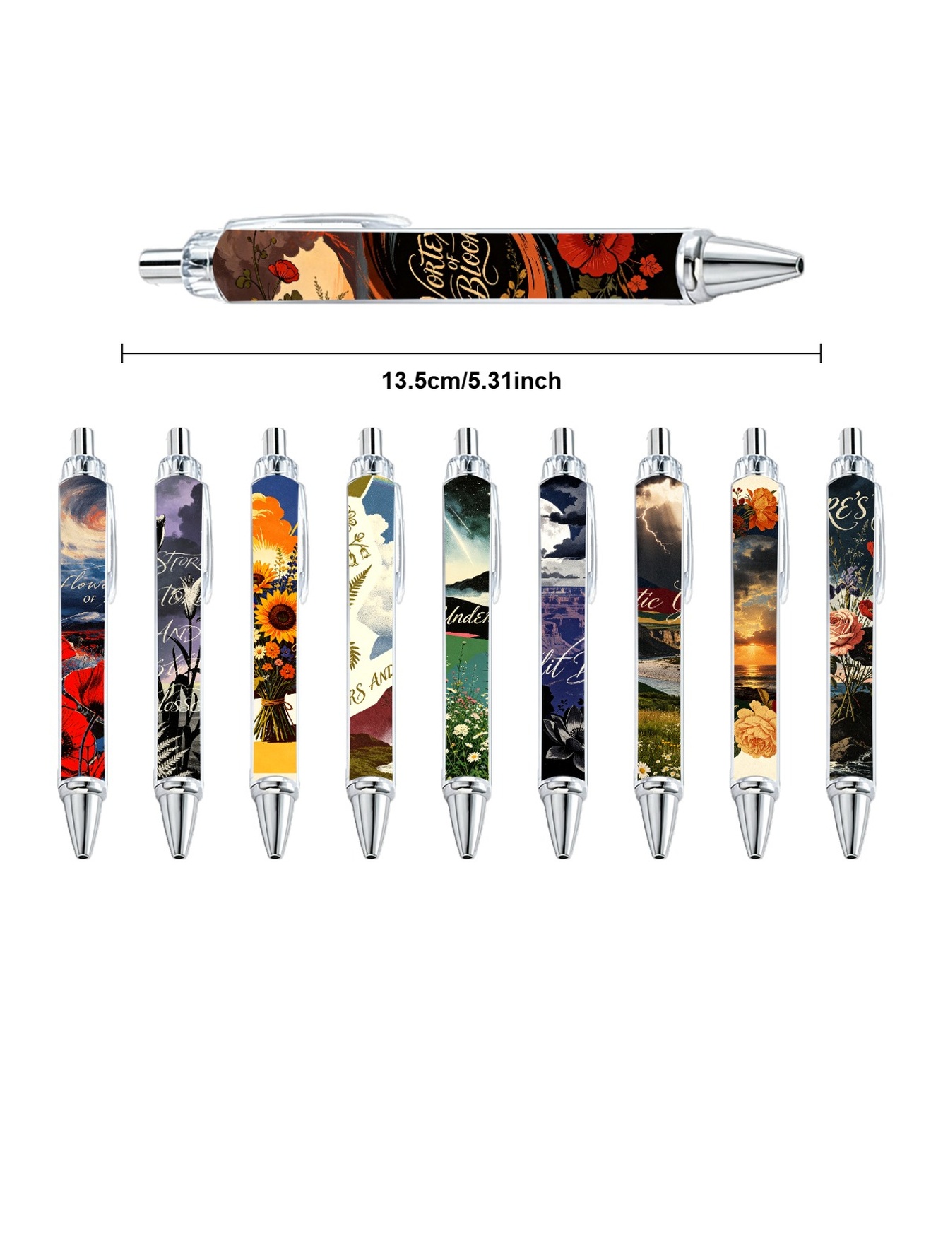 Multi Graphic Print Ballpoint Pens