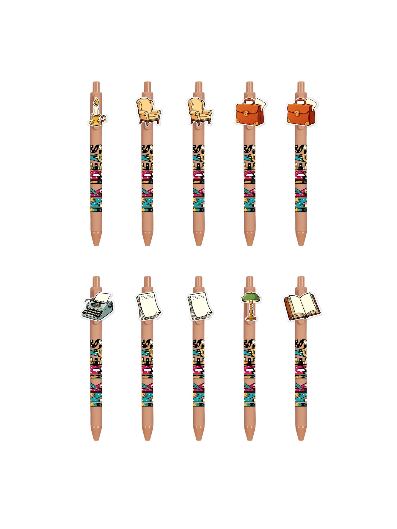 10PCS Writer Pens Quill Book Culture Office
