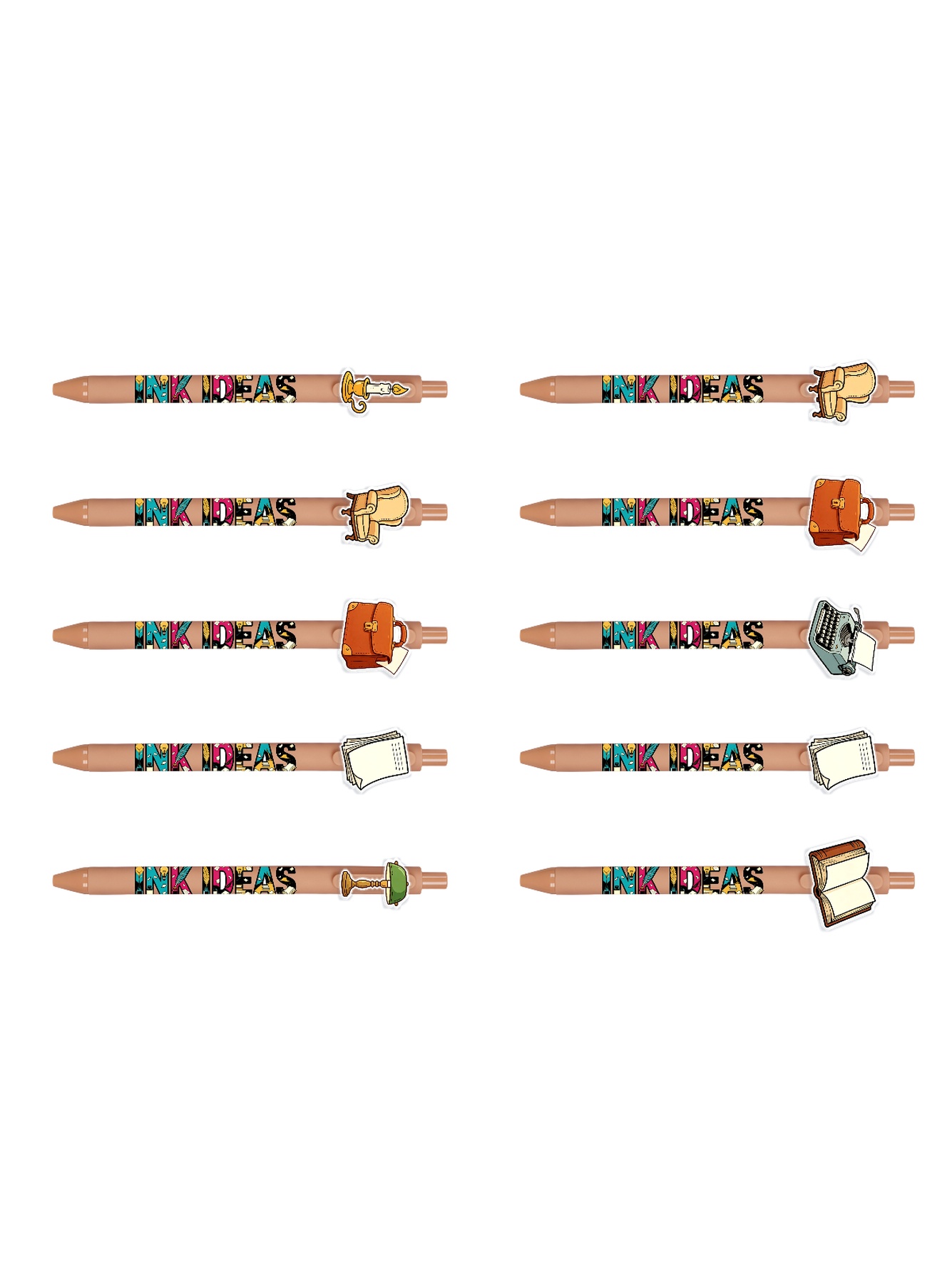 10PCS Writer Pens Quill Book Culture Office