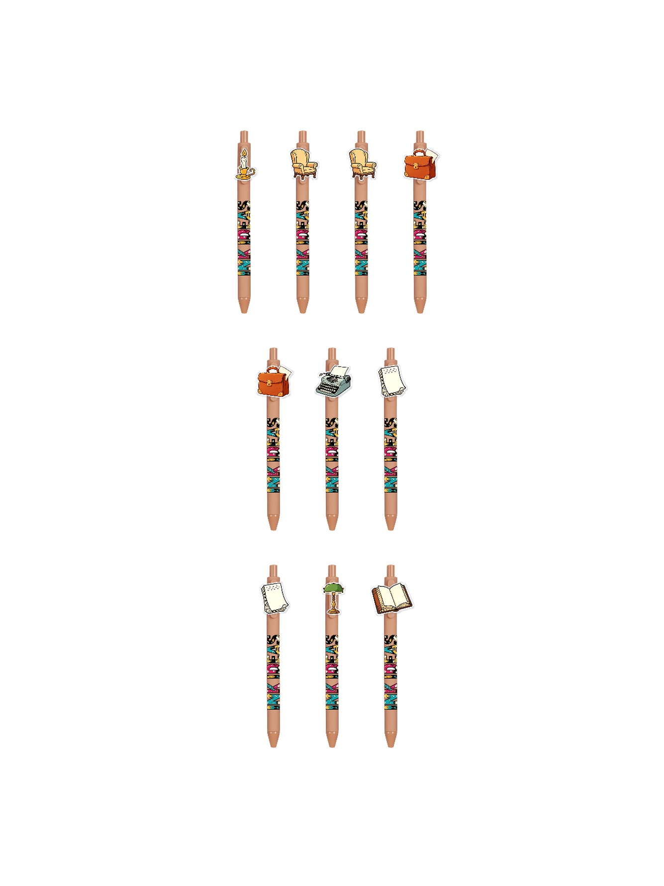 10PCS Writer Pens Quill Book Culture Office