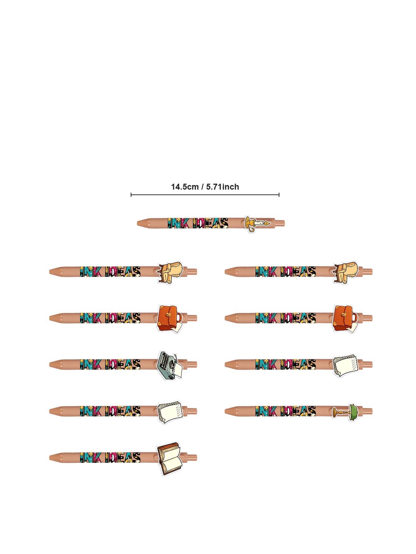 10PCS Writer Pens Quill Book Culture Office