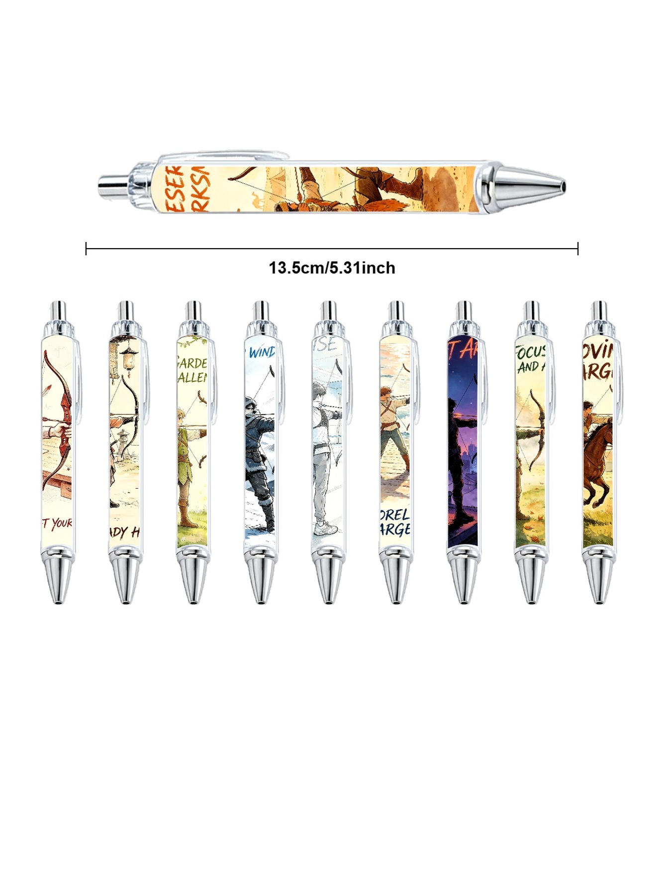 Multi Graphic Print Ballpoint Pens