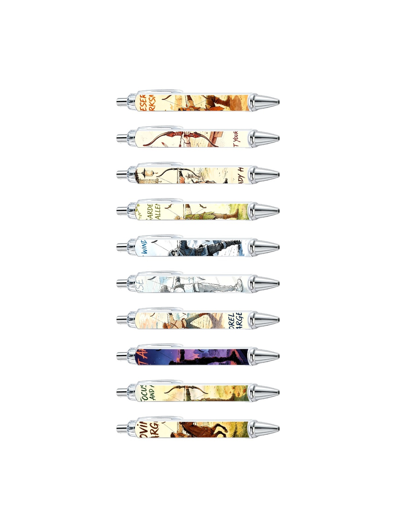Multi Graphic Print Ballpoint Pens