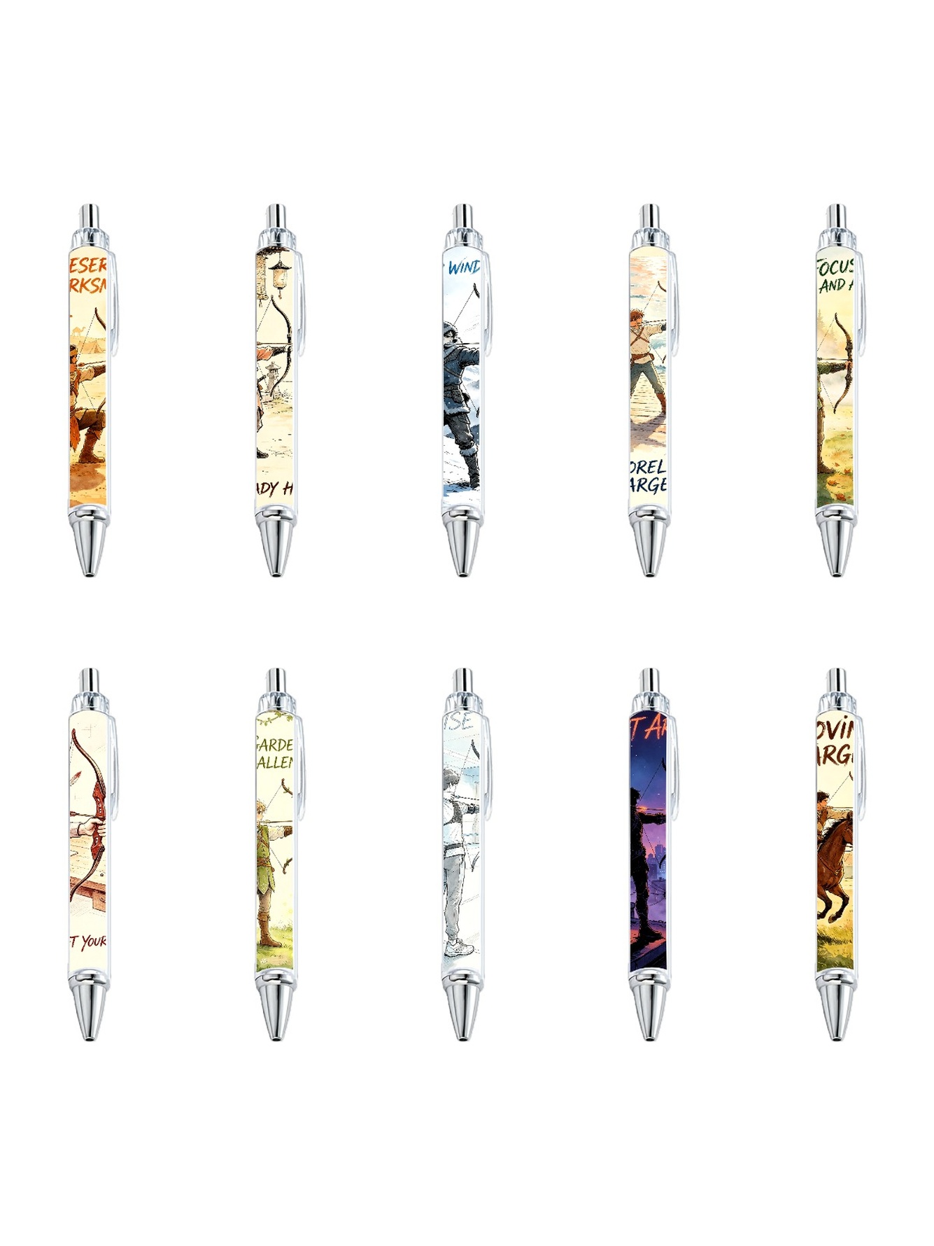 Multi Graphic Print Ballpoint Pens