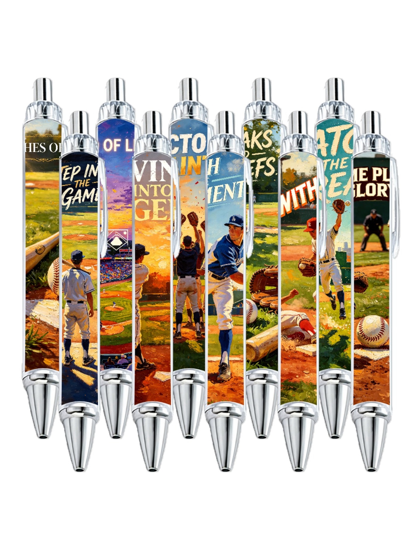 Multi Graphic Print Ballpoint Pens